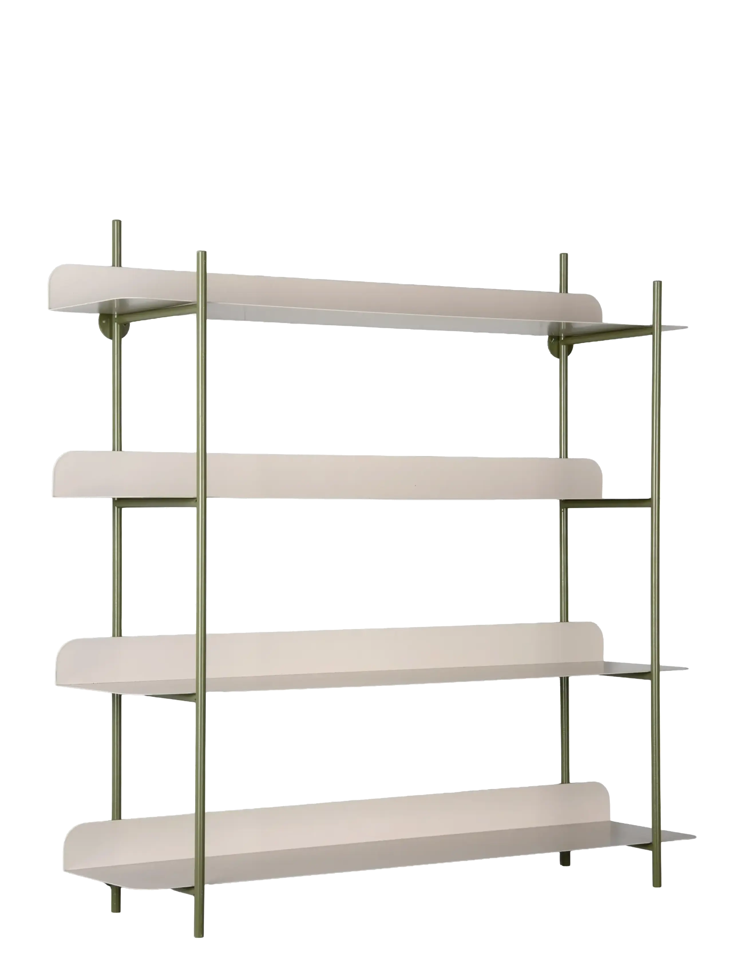 Leitmotiv Wall Rack Reina Cuatro, Hylde, Grøn, Str: H60CM