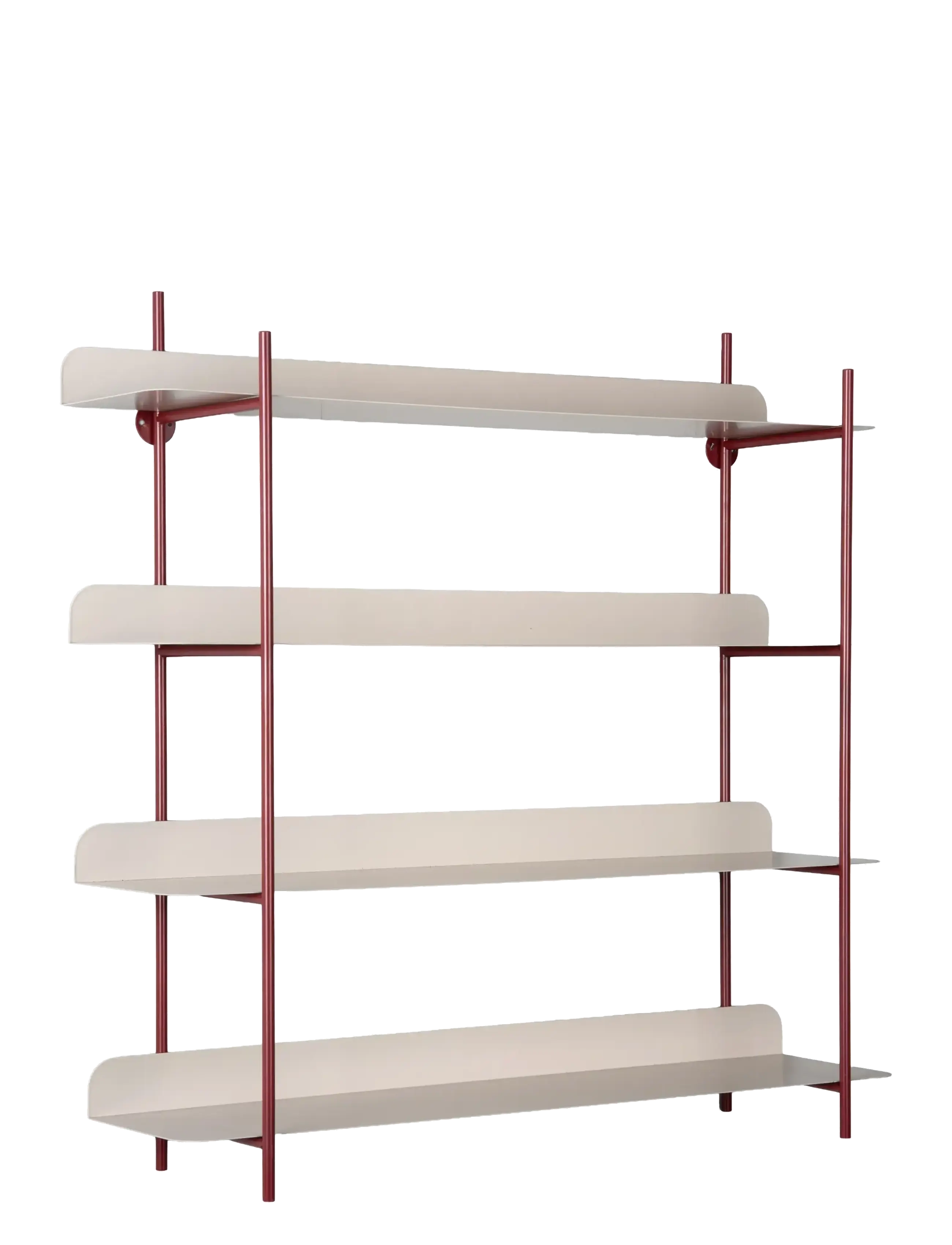 Leitmotiv Wall Rack Reina Cuatro, Hylde, Bordeaux, Str: H60CM