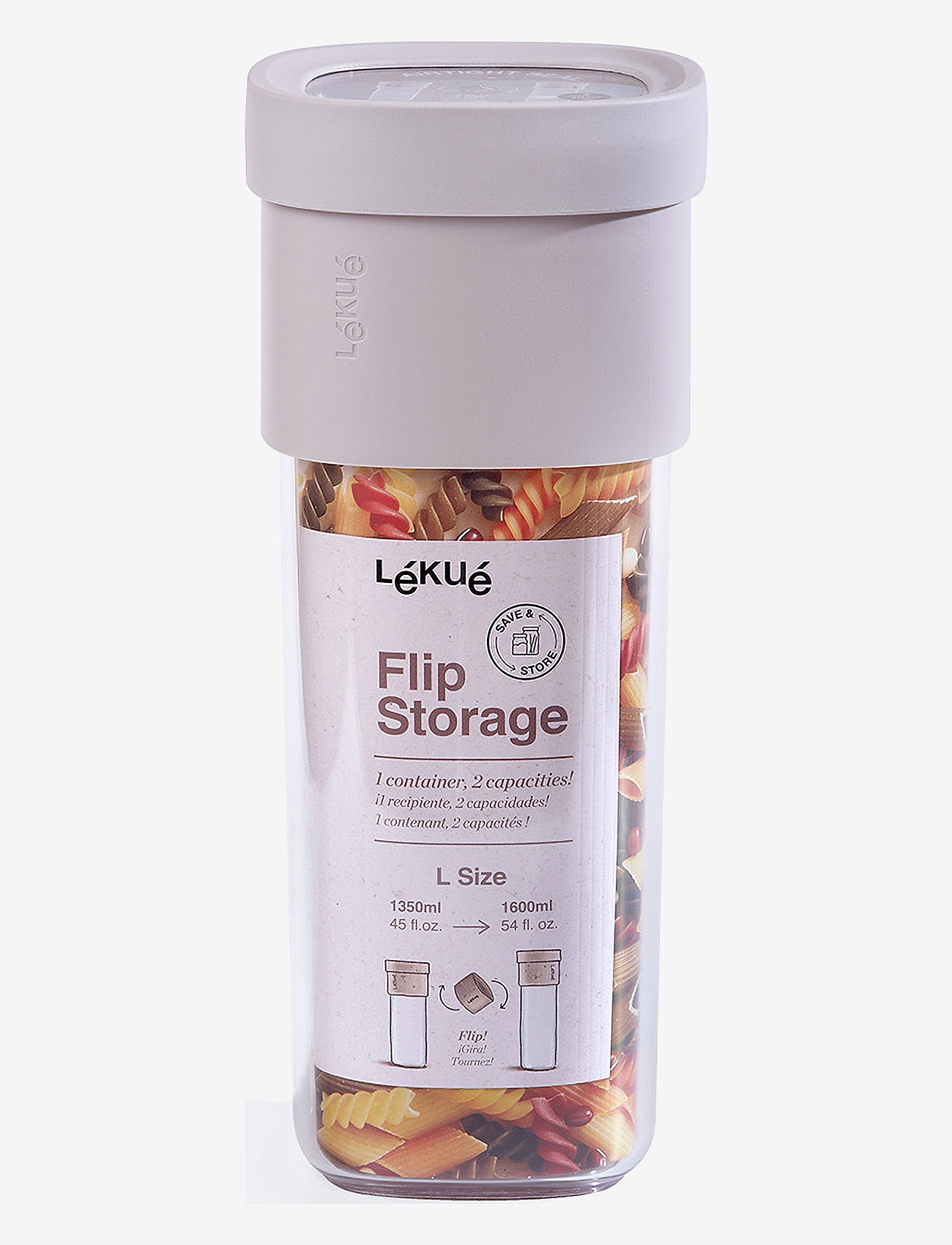 Lekué - Flip storage - silver - 0