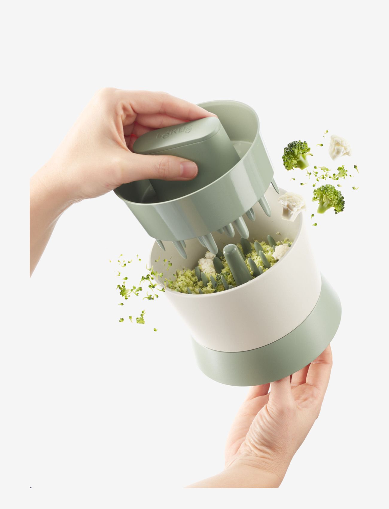 Lekué - Blomkåls- og broccolisnitter - green - 2