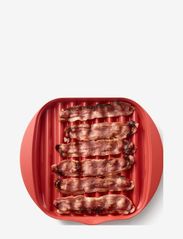 Lekué - Microwave Bacon cooker - de laveste prisene - red - 1