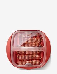 Lekué - Microwave Bacon cooker - laagste prijzen - red - 2
