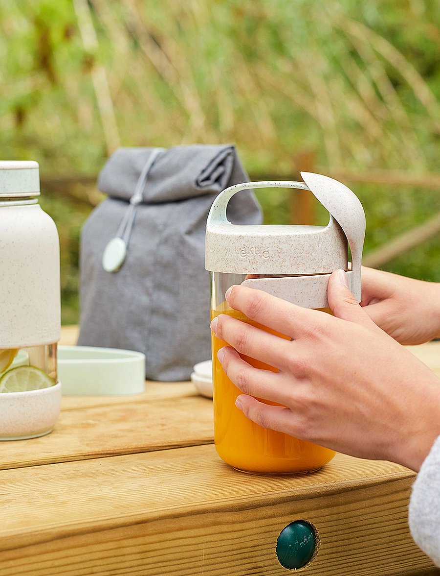 Lekué - Jar-to-go - grey - 2