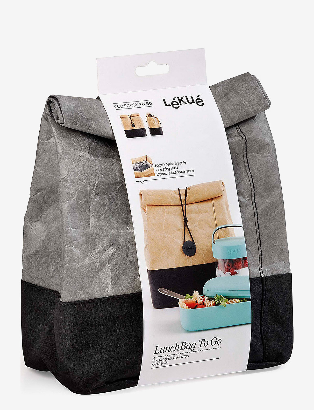 Lekué - LunchBag to go - grey - 0