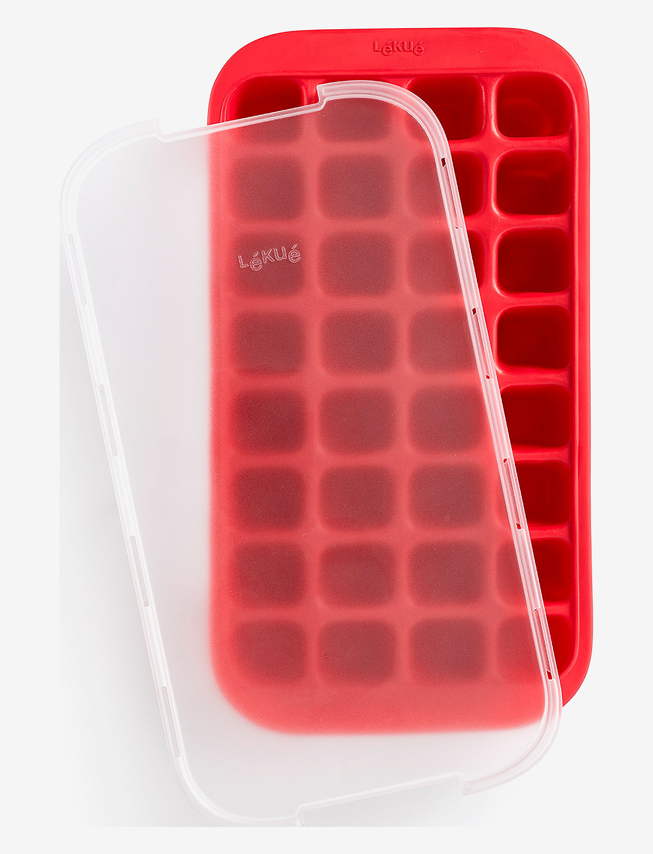Lekué - Gourmet Industrial Ice Cube Tray - lowest prices - red - 0