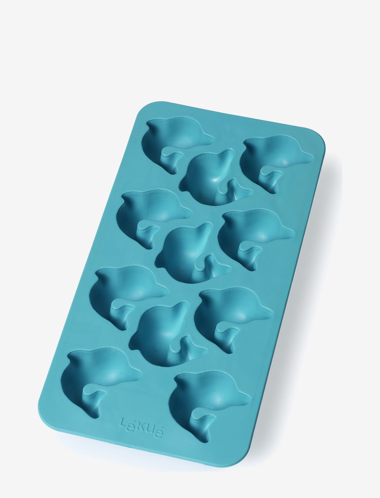 Lekué - Slim Dolphin Ice Cube Tray - mažiausios kainos - turquoise - 0