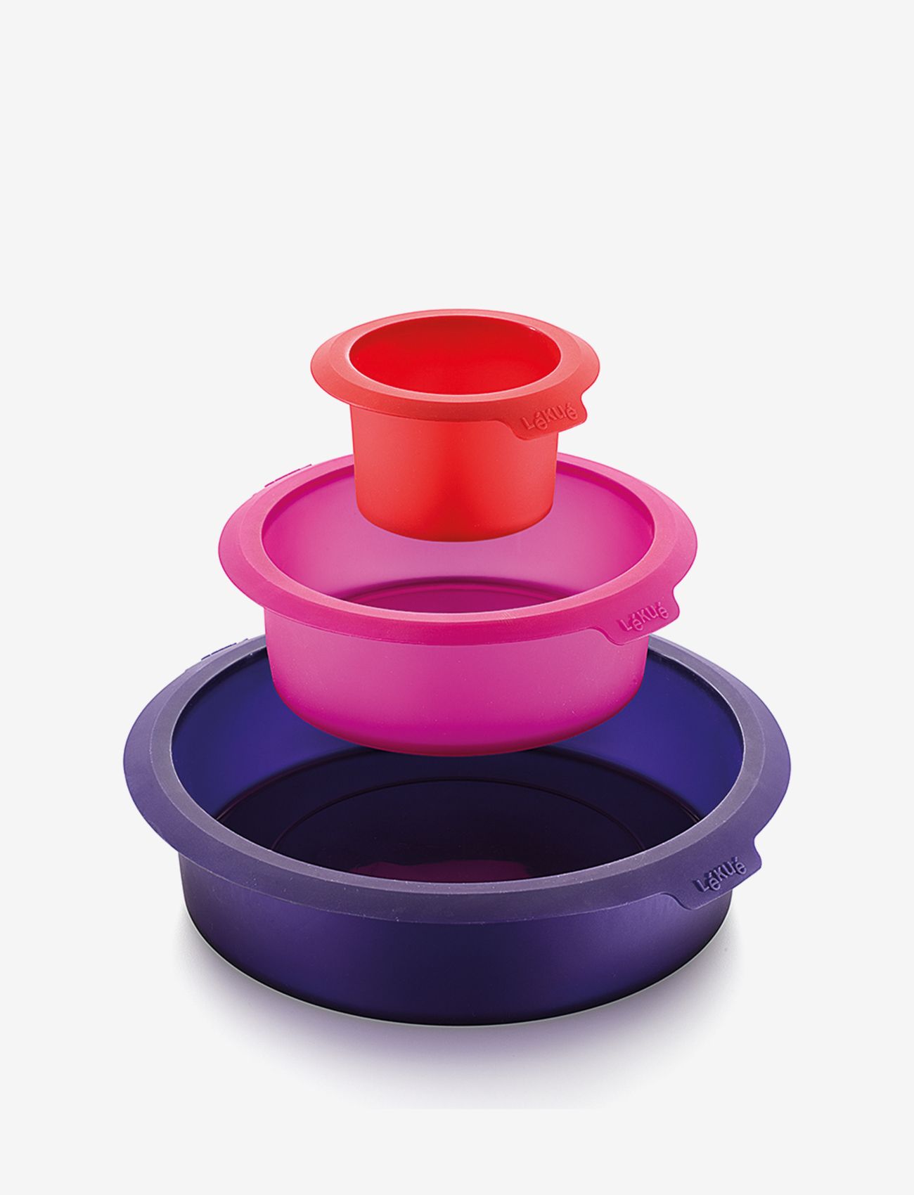 Lekué - Kit Supprise cake - backformen - purple, pink, red - 0