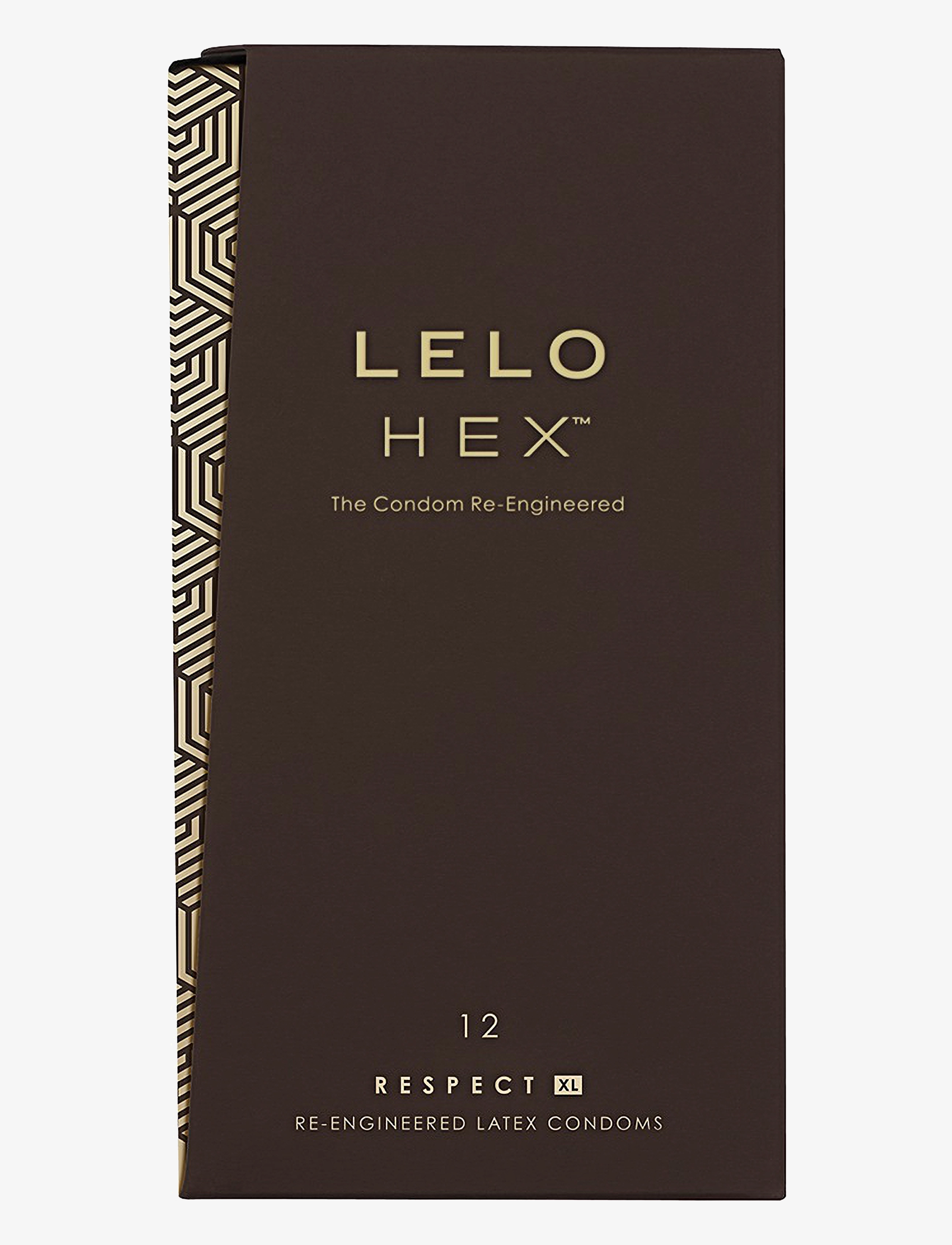 LELO LELO HEX™ Condoms Respect XL 12 Pack - LELO - BROWN / brown