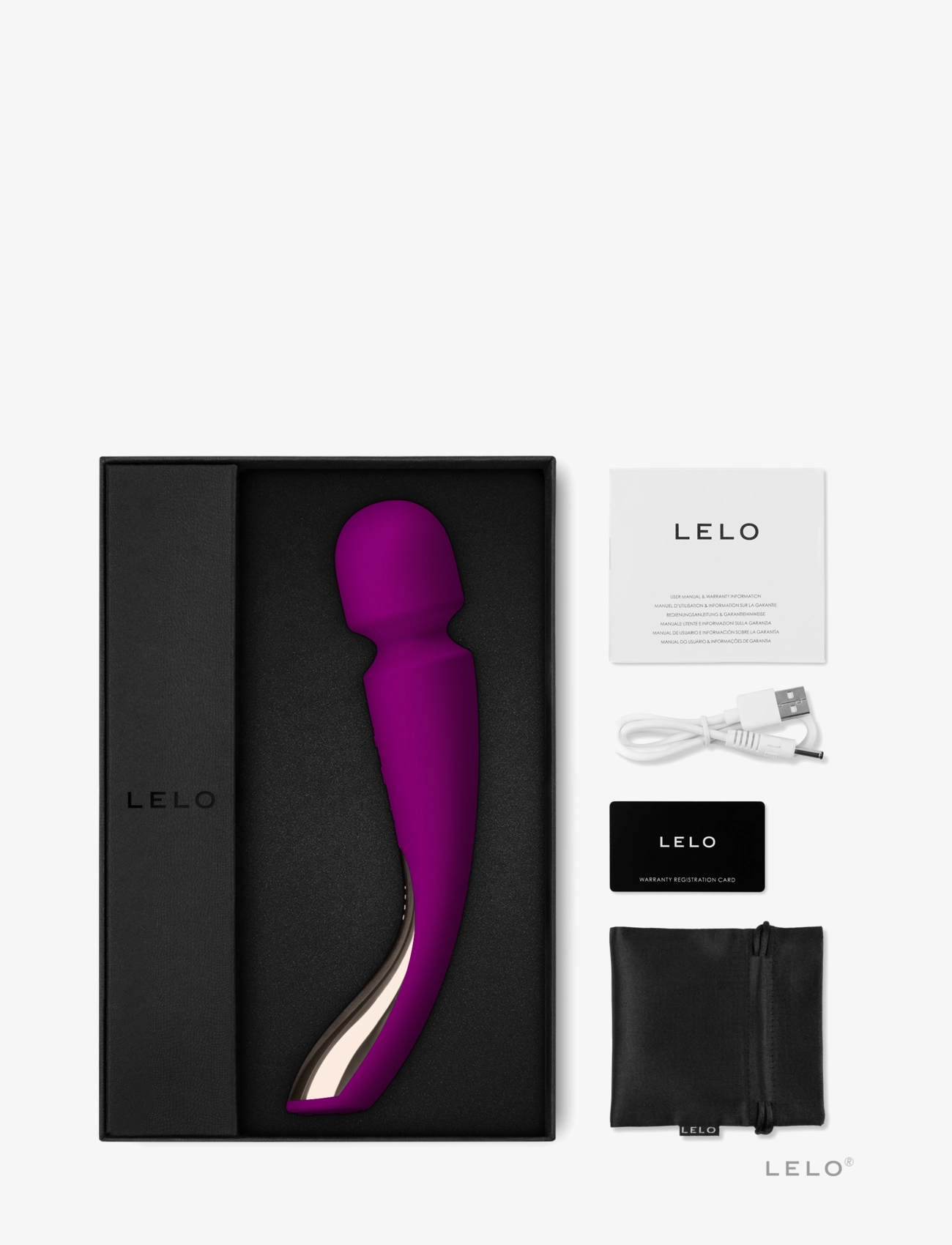 LELO - Smart Wand 2 Medium Deep Rose - vibratorer - deep rose - 1