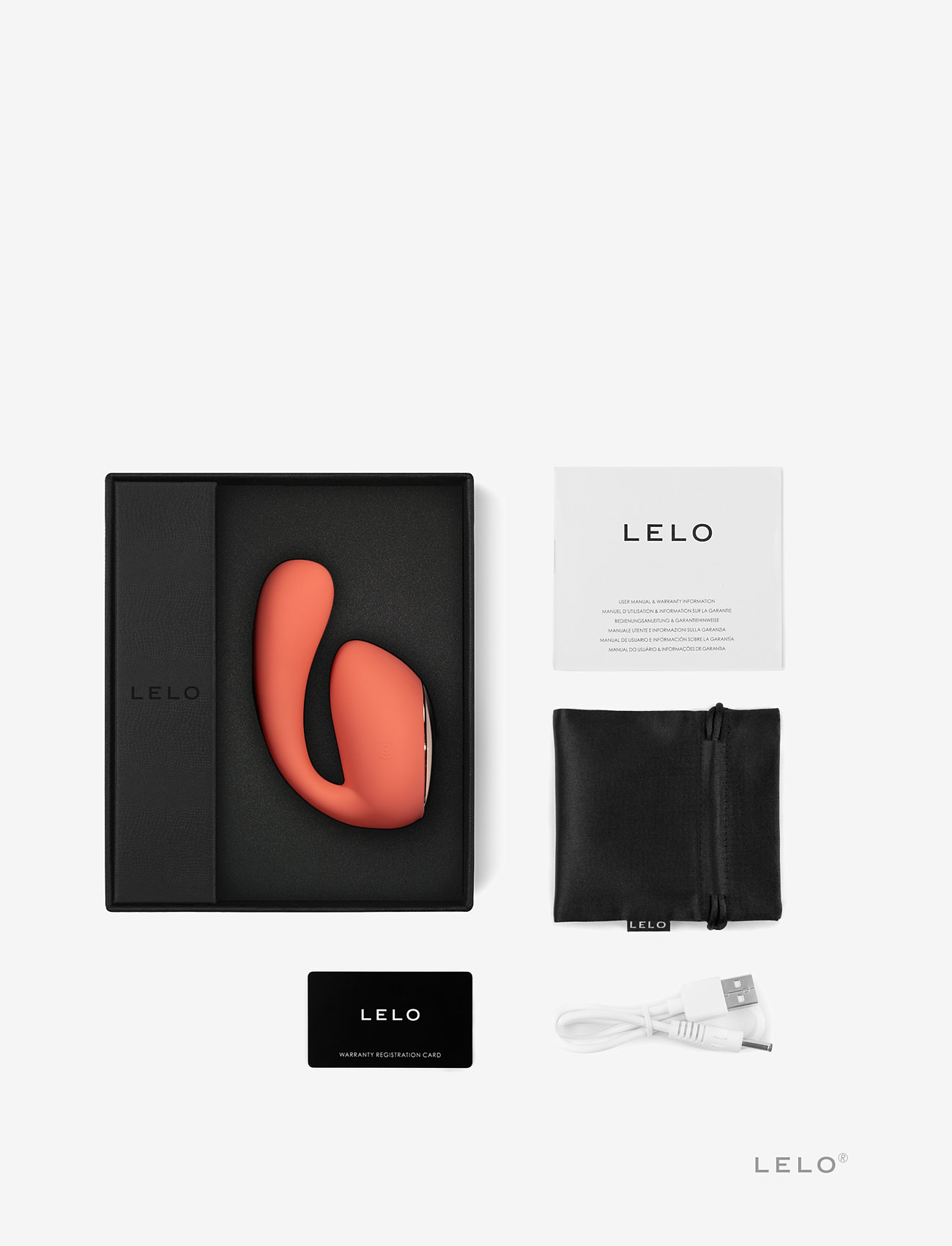 LELO - Ida Wave Coral Red - vibratorer - coral red - 1