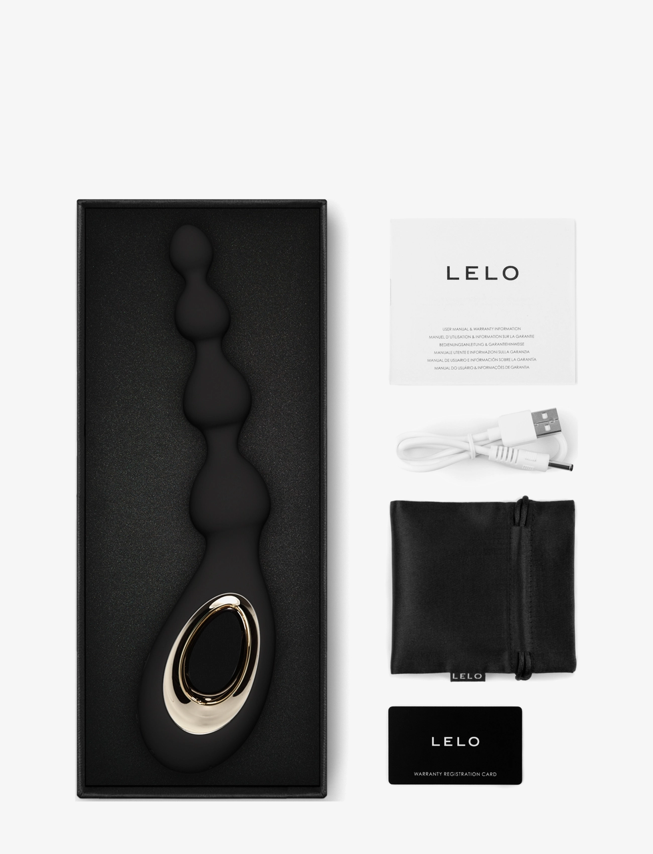 LELO - SORAYA Beads Black - vibratorer - black - 2