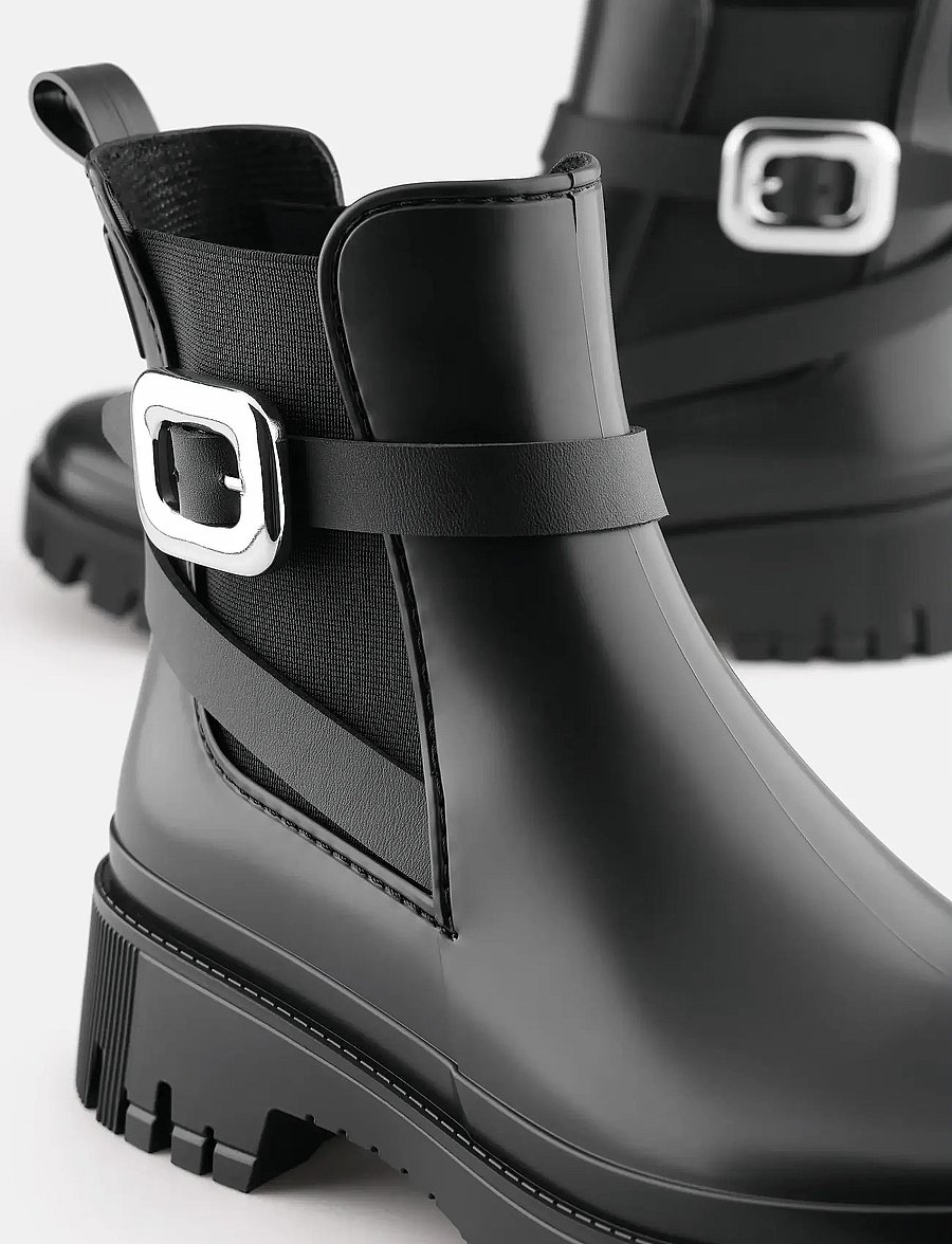 Lemon Jelly - SADIE BLACK - flat ankle boots - black - 4