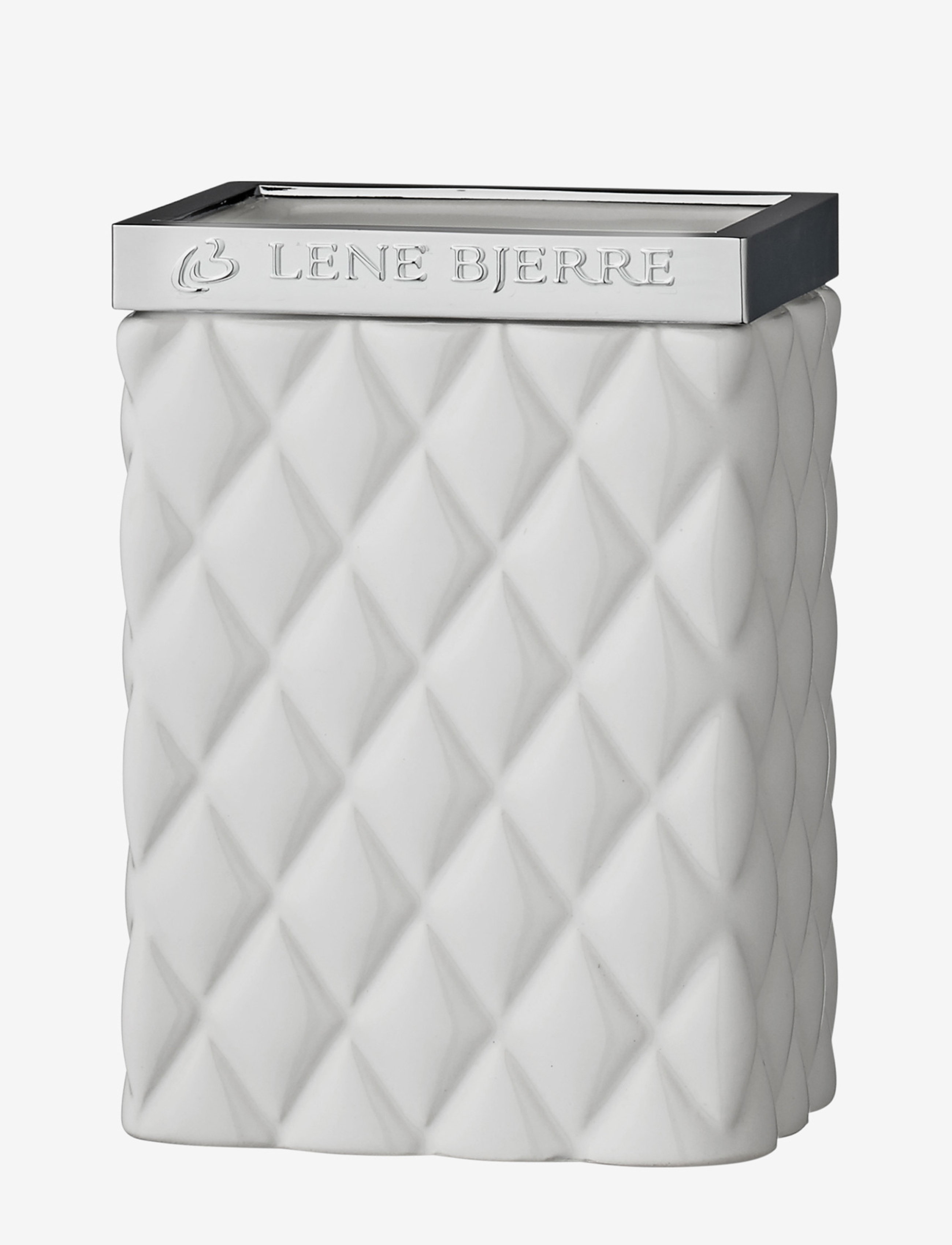 Lene Bjerre Portia Tandkrus H11 Cm., One Size, Bathroom Interior, Silber - Toothbrush Holder, Homeware