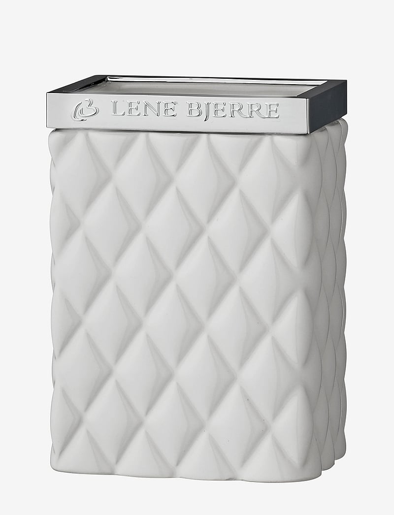 Lene Bjerre - Portia tumbler - zahnbürstenhalter - white/silver - 0