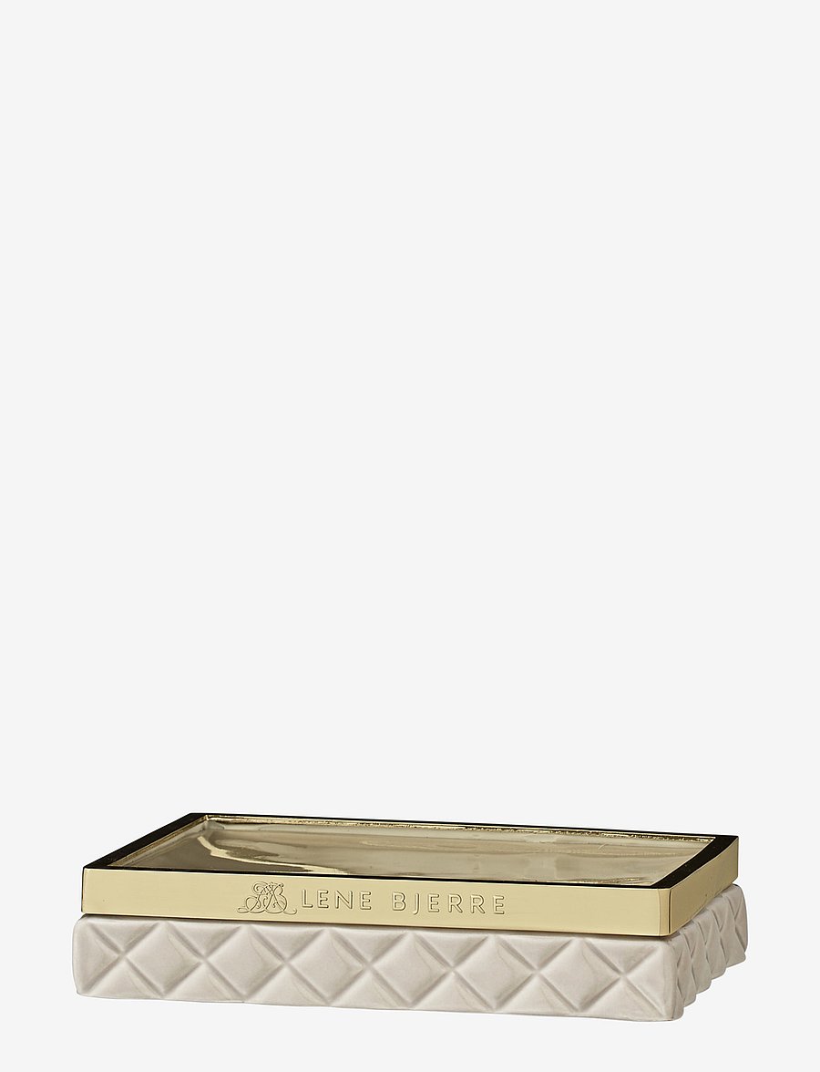 Lene Bjerre - Portia soap dish - seifenspender & seifenschalen - camel/gold - 0