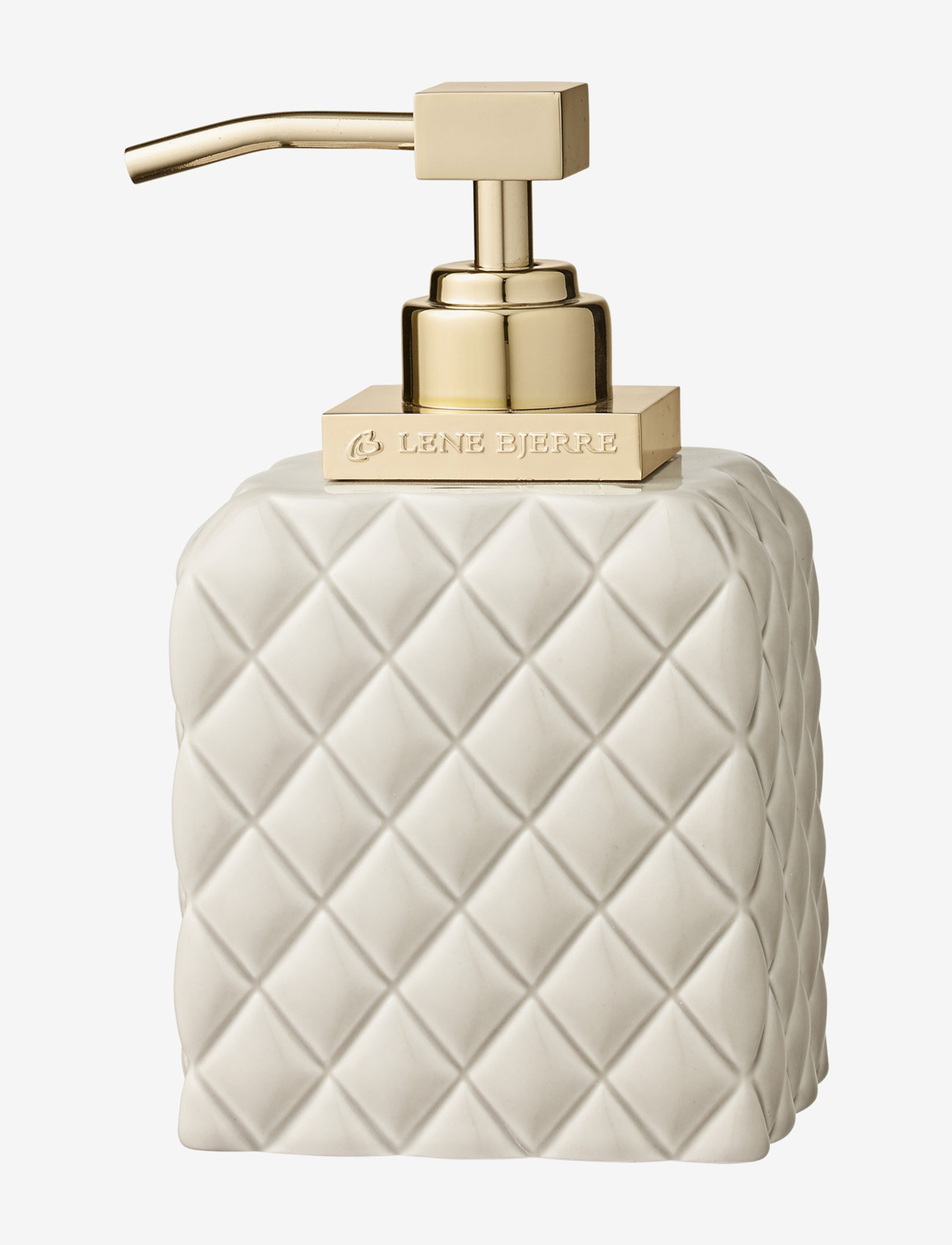 Lene Bjerre Portia dispenser H16 cm. - Badeværelse - CAMEL/GOLD / gold