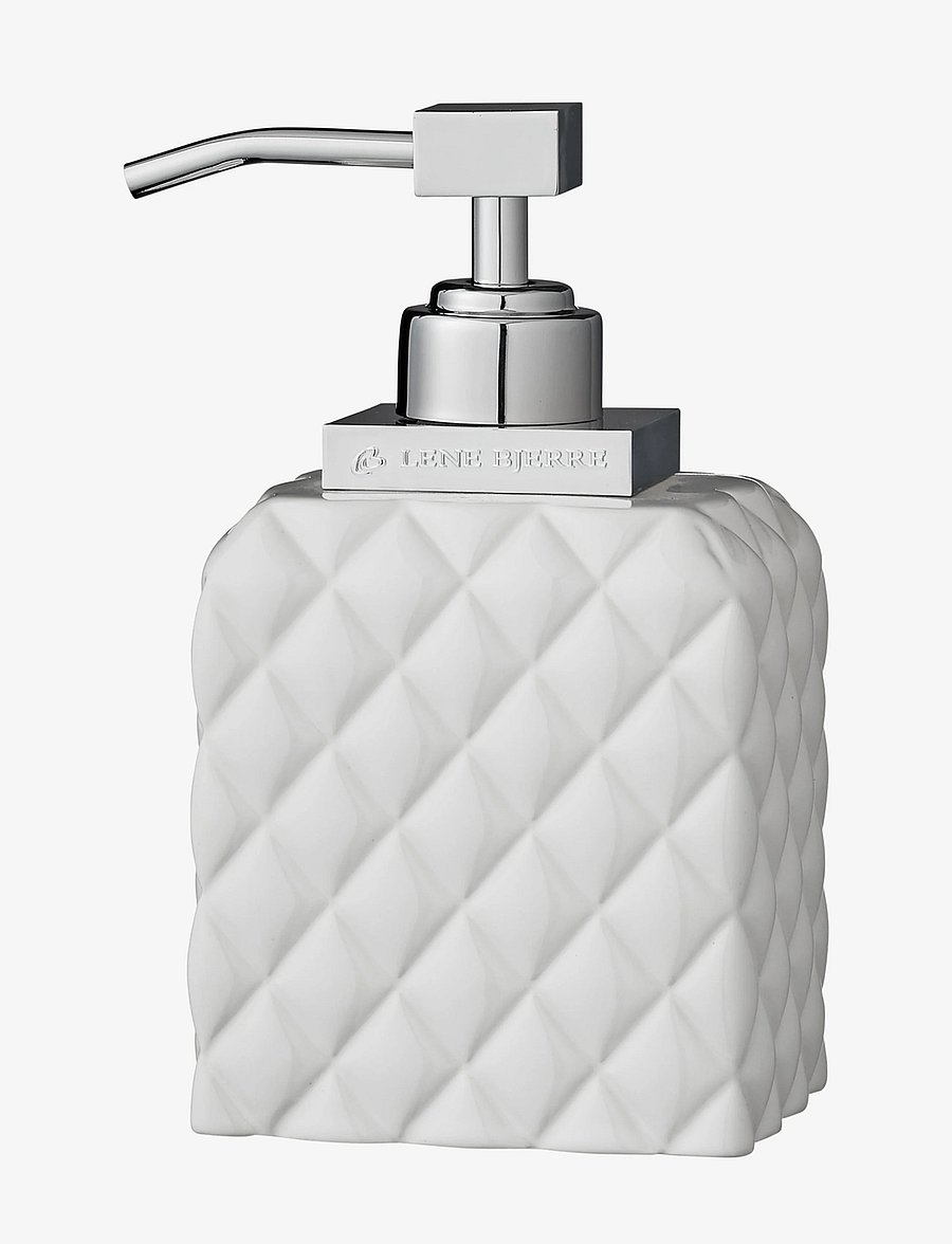 Lene Bjerre - Portia dispenser - seifenspender & seifenschalen - white/silver - 0