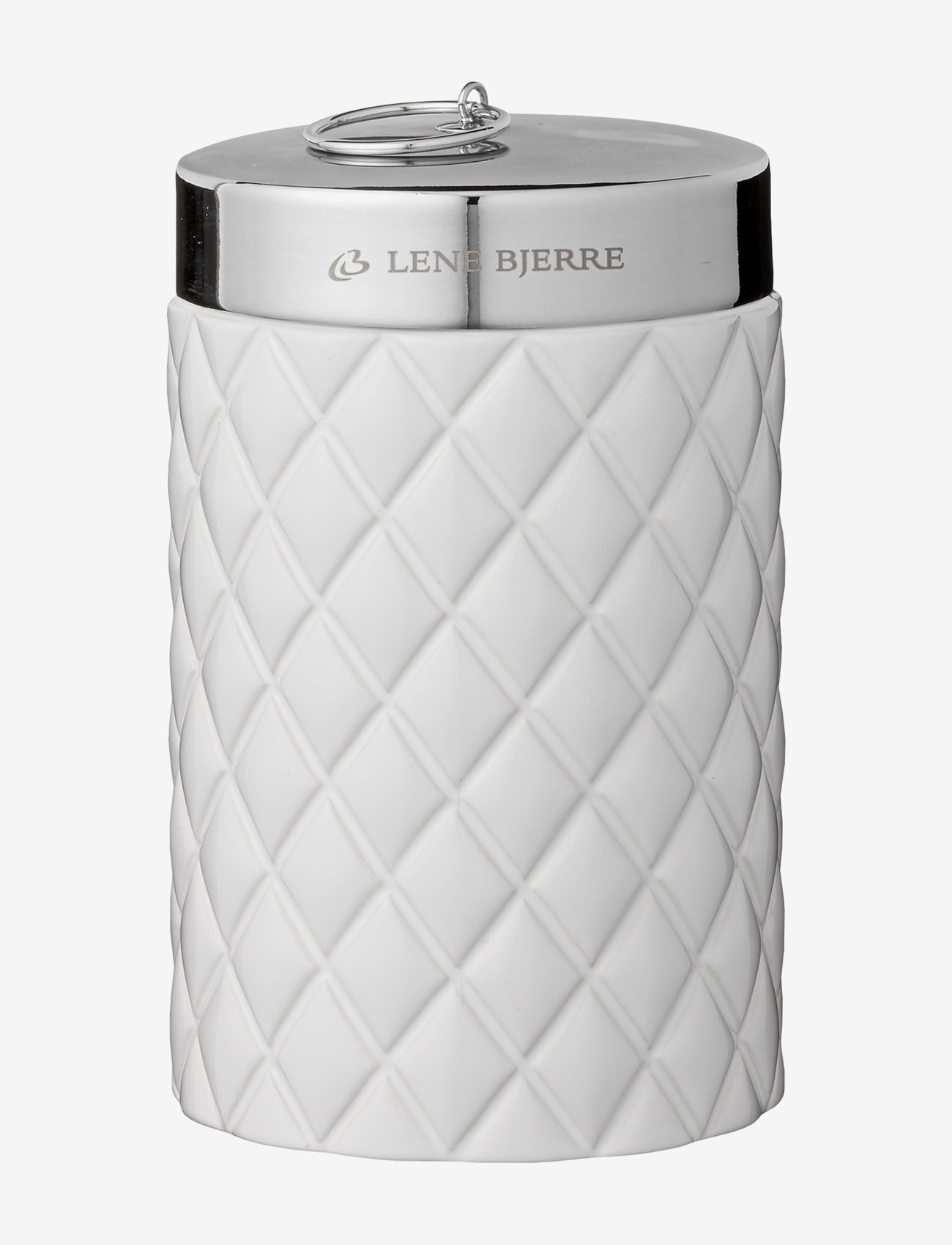 Lene Bjerre - Portia jar - skrautlegir geymslukassar - white/silver - 0