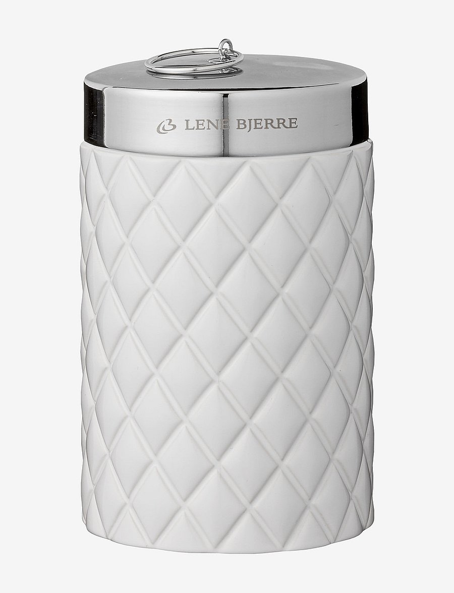 Lene Bjerre - Portia jar - aufbewahrungsboxen - white/silver - 0
