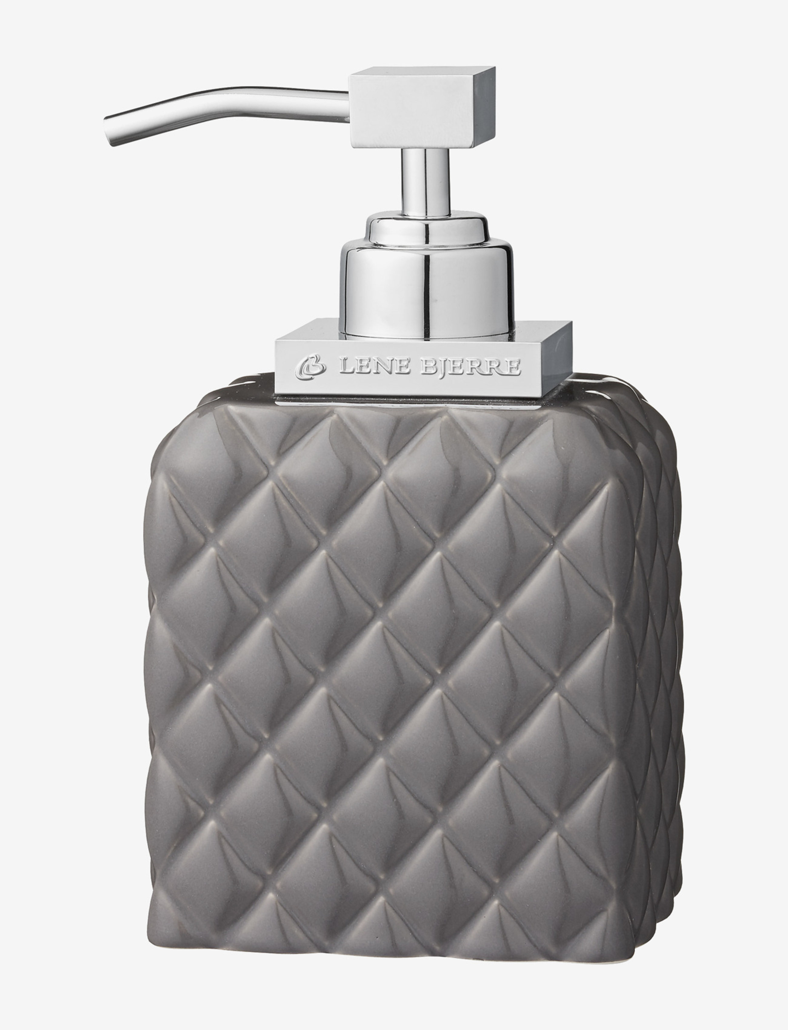Lene Bjerre Portia dispenser H16 cm. - Badeværelse - M. GREY/SILVER / grey