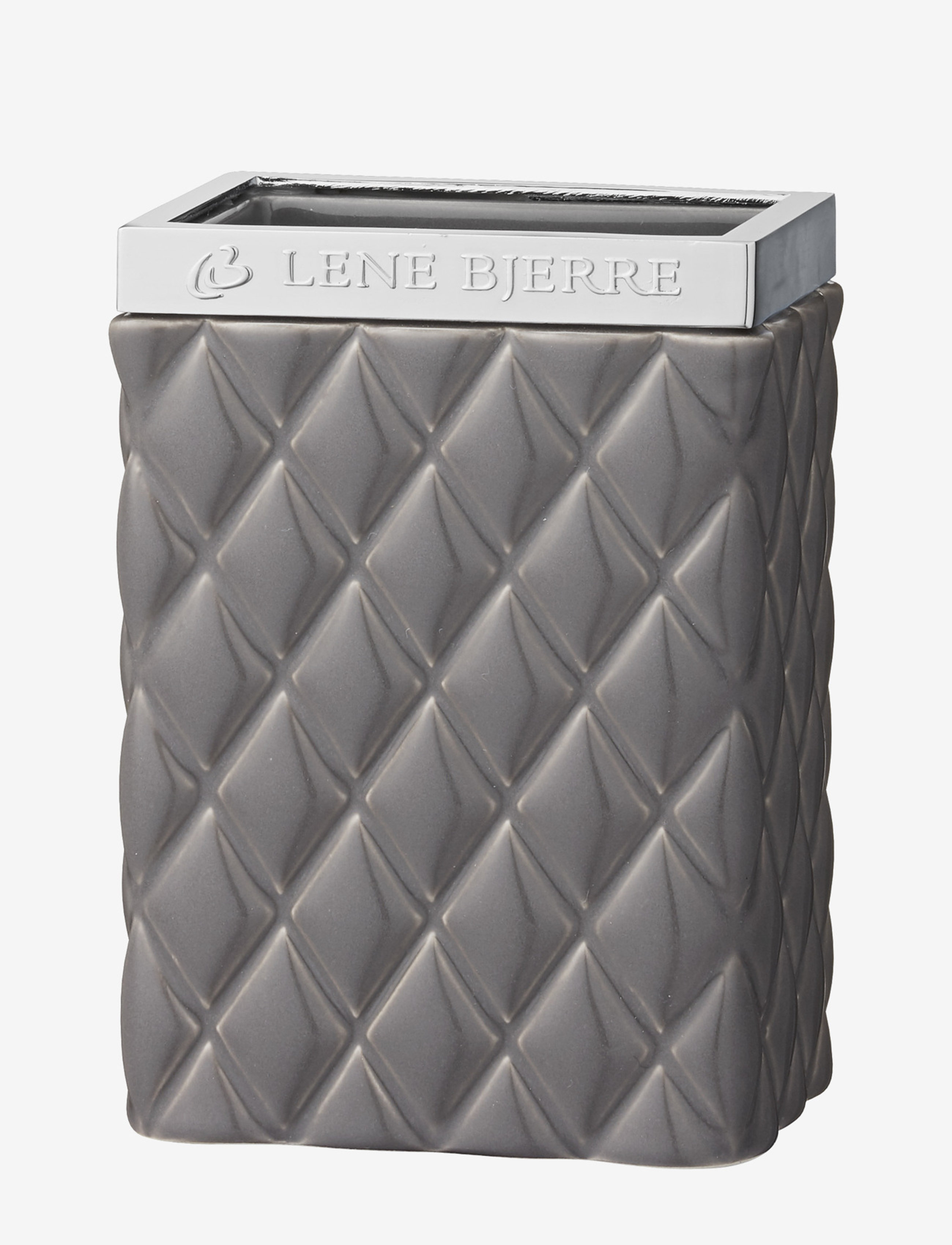 Lene Bjerre Portia Tandkrus H11 Cm., One Size, Bathroom Interior, Grau - Toothbrush Holder, Homeware
