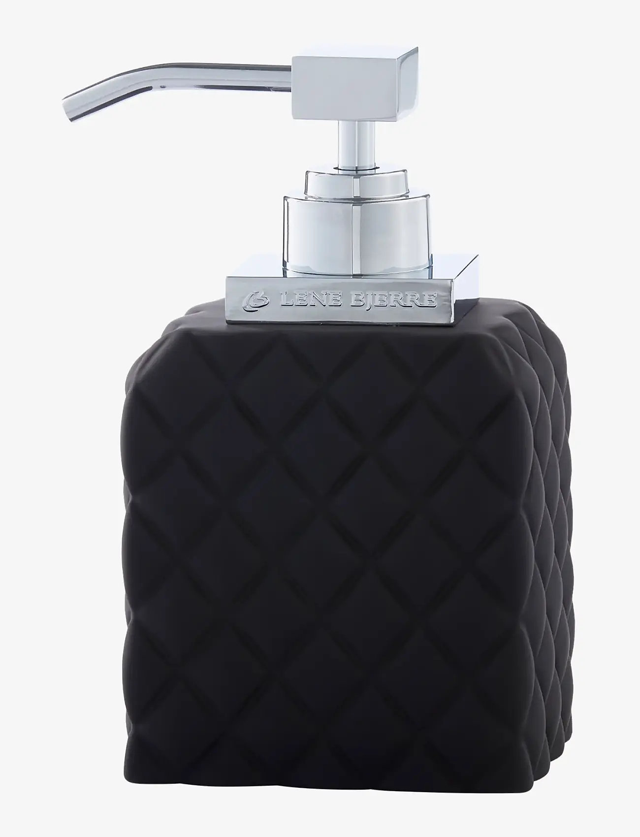 Lene Bjerre Portia-dispenser, H16 cm. - Badrum - BLACK/SILVER / black
