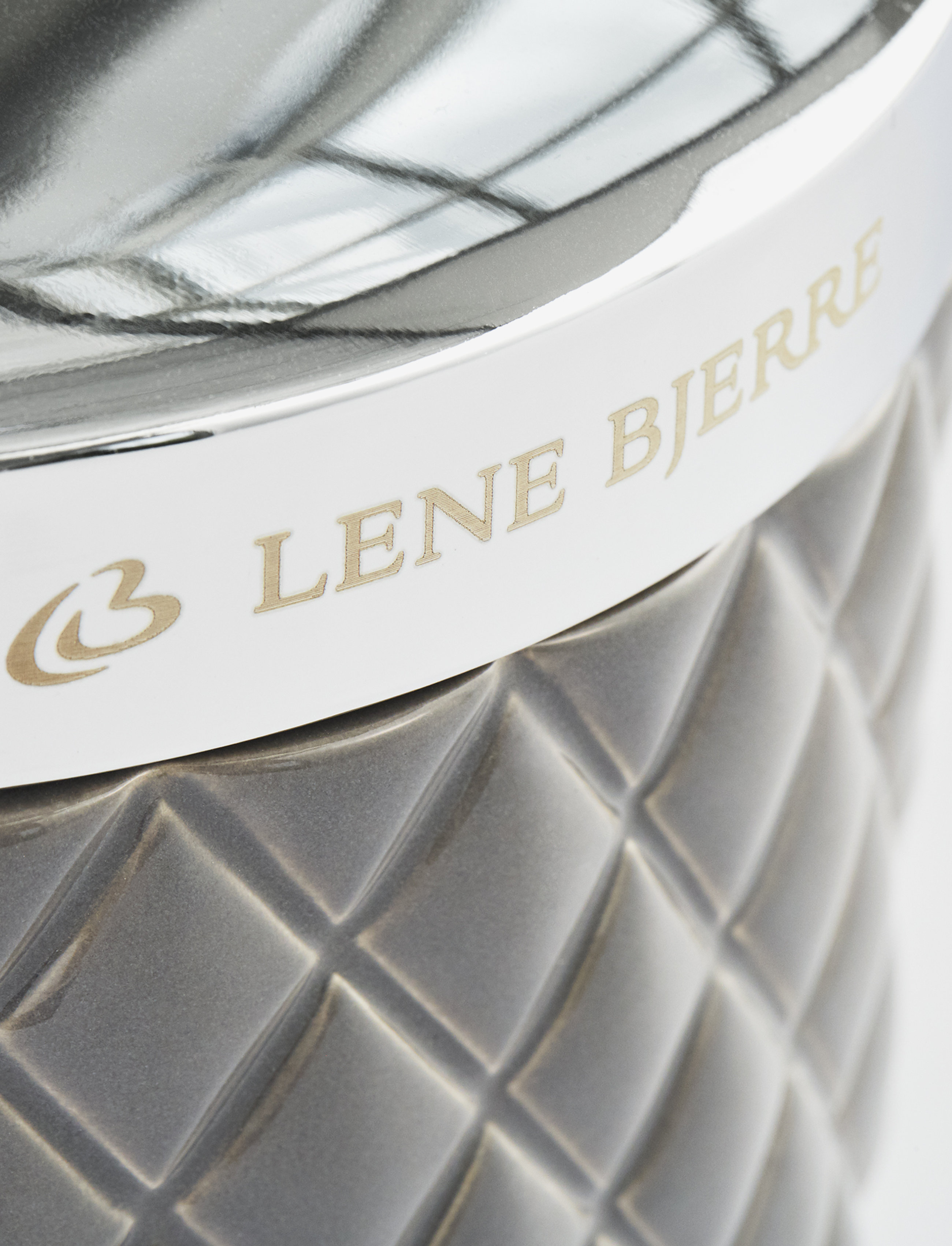 Lene Bjerre - Portia jar - opbergdozen - m. grey/silver - 2