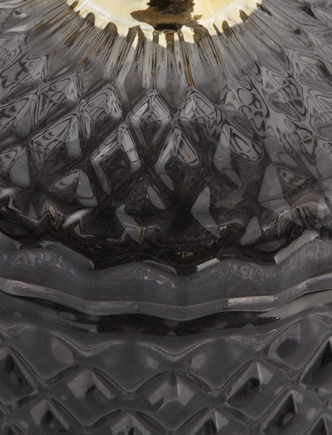 Lene Bjerre - Miya jar - opbergdozen - d. grey/l. gold - 1