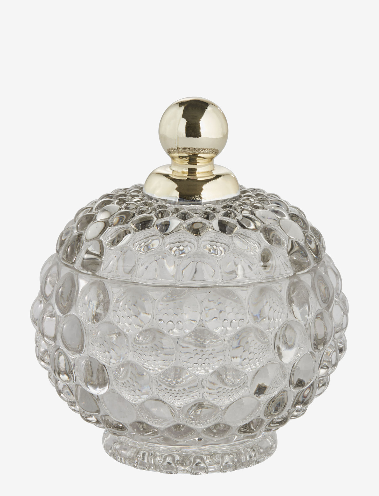 Lene Bjerre - Miya jar - decorative storage - l.grey/l.gold - 0