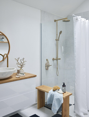 Lene Bjerre - Waffie shower curtain - shower curtains - white - 1