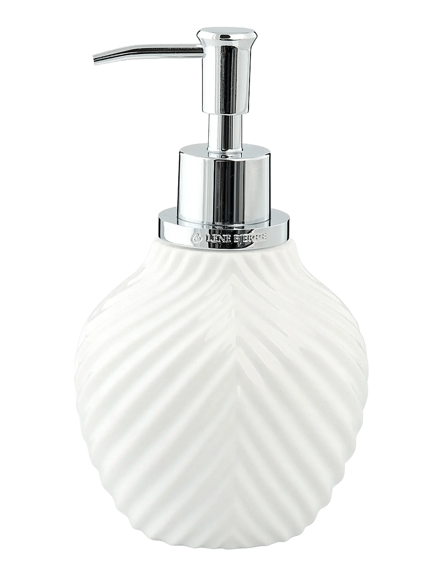Lene Bjerre - Milda dispenser - tvålpumpar, tvålkoppar & tvålfat - white/silver - 0