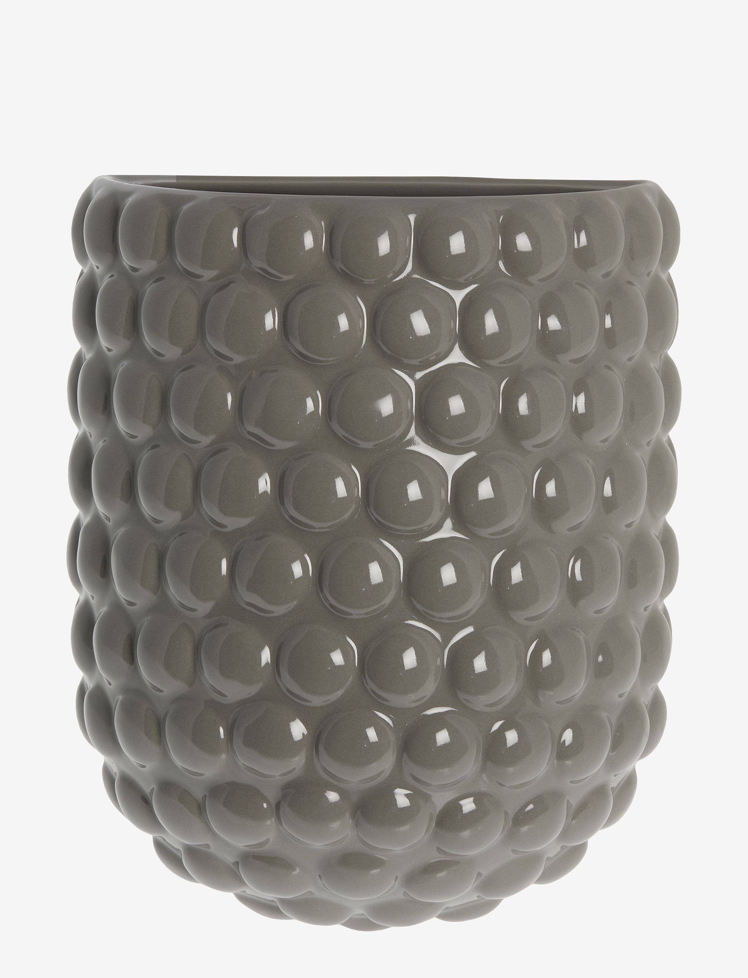 Lene Bjerre Dotsie Flower Pot, Flower Pots, Grå, Str: 15X7X20CM