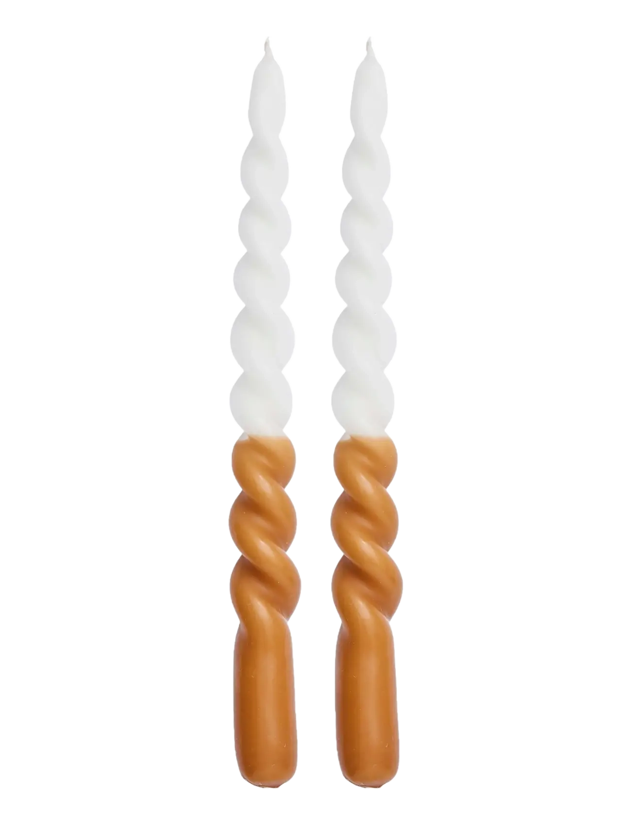 Lene Bjerre Twisted Taper Candle, Candles, Multi/mønstret, Str: 2.2X2.2X25