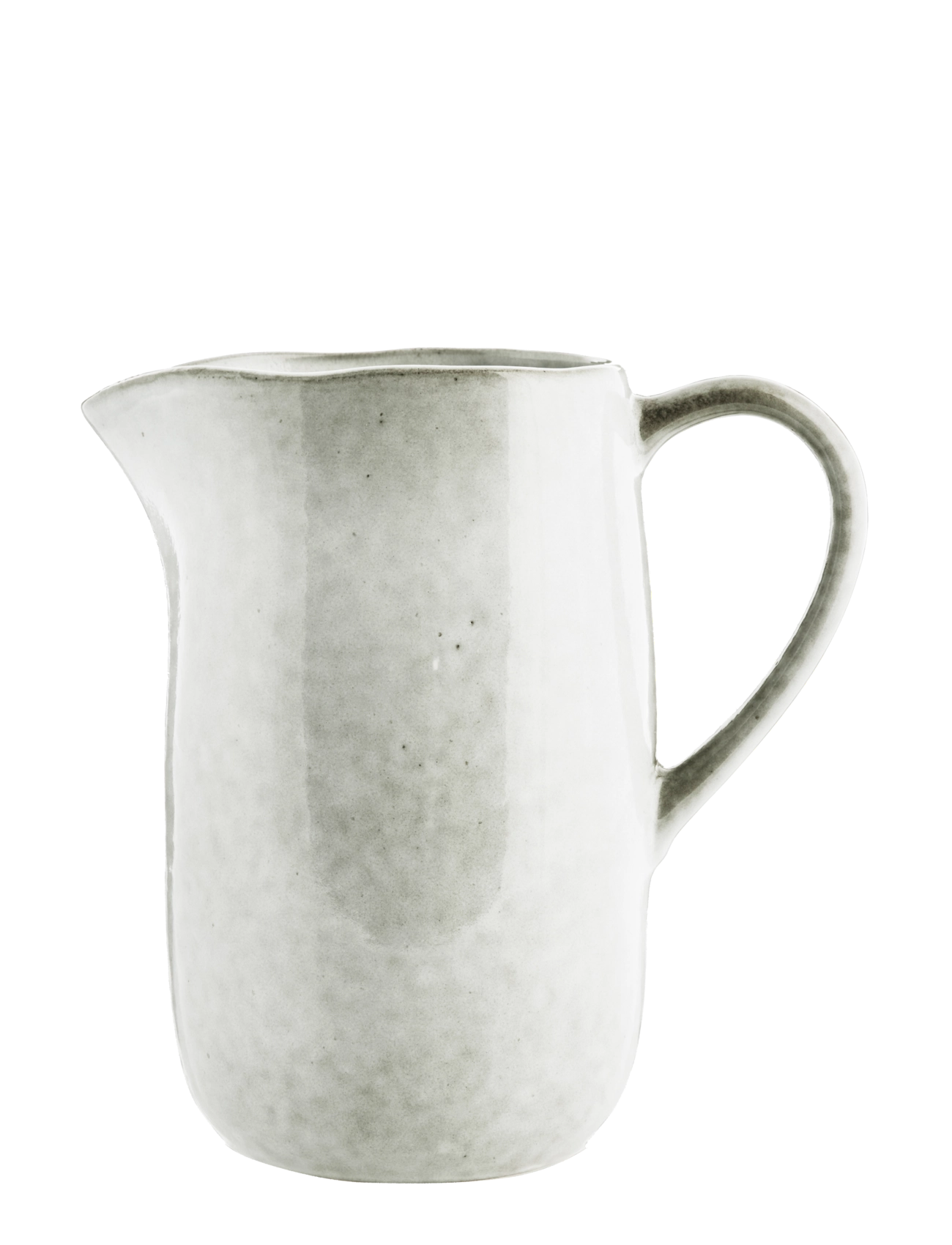 Lene Bjerre Amera Jug 9.5X9.5X20 Cm. White Sands, Vandkaraffel og -kande, Hvid, Str: 9.5X 20X 9.5CM