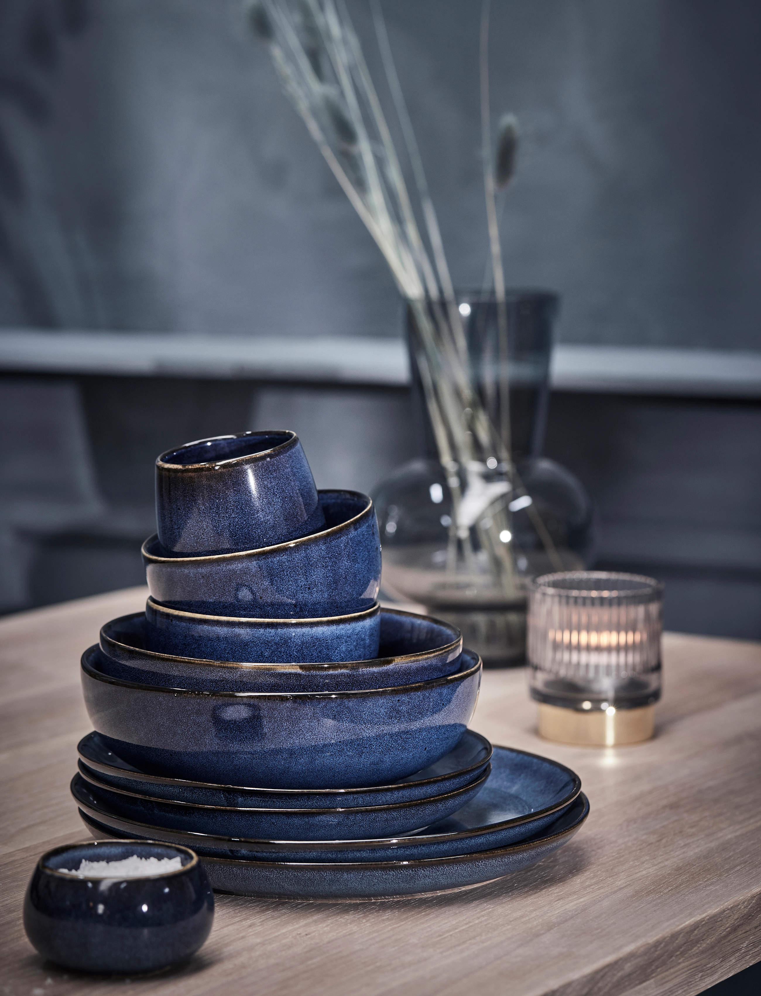 Lene Bjerre - Amera bowl - framreiðsluskálar - blue - 1