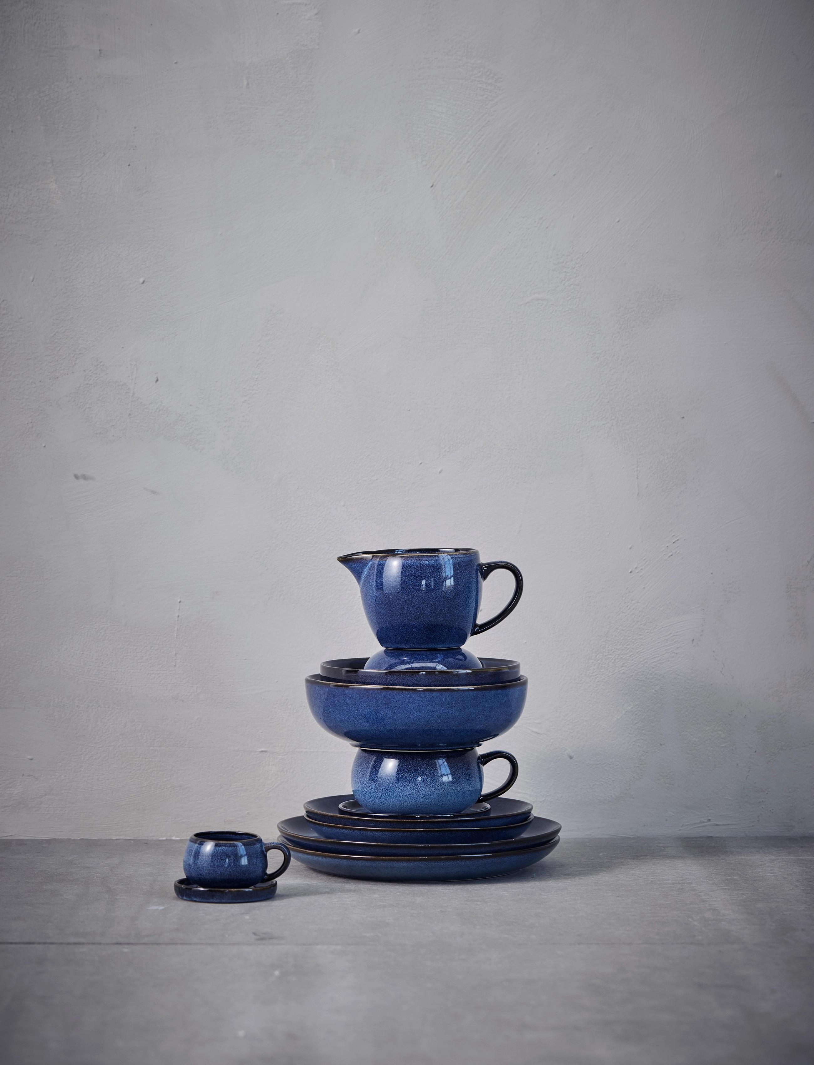 Lene Bjerre Amera Bowl, One Size x 20, Bowls & Serving Dishes, Blau - Bowls, Homeware
