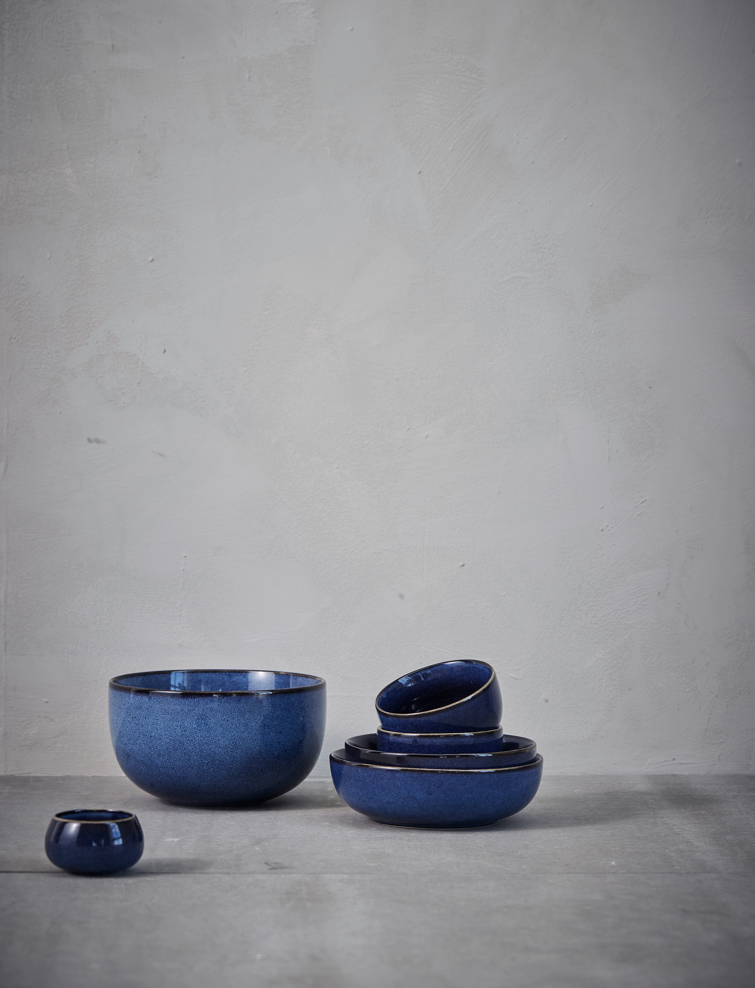 Lene Bjerre Amera Bowl, One Size x 22, Bowls & Serving Dishes, Blau - Bowls, Homeware