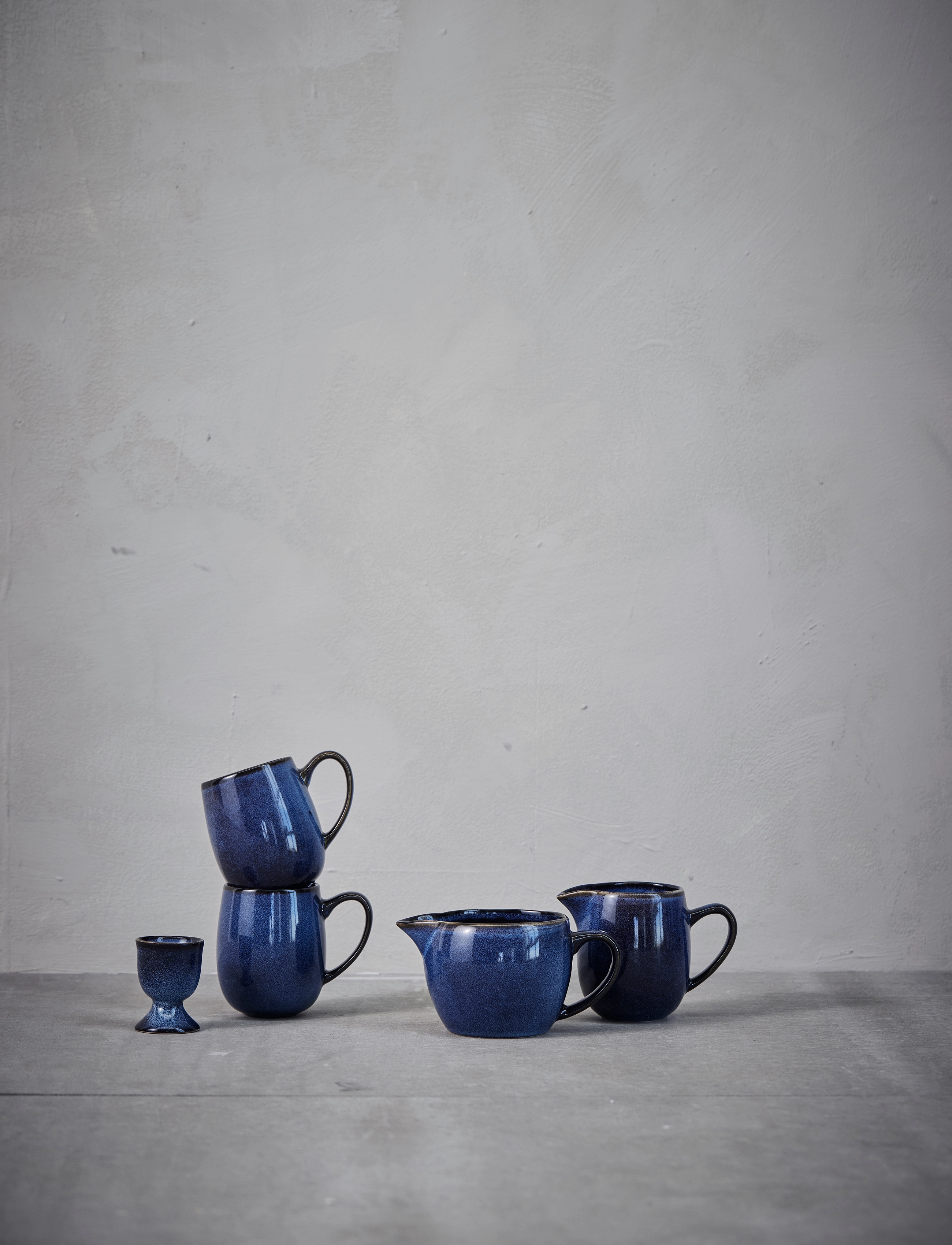 Lene Bjerre Amera Egg Cup, One Size x 4.5, Blue, Skåle > Æggebægre, Unisex