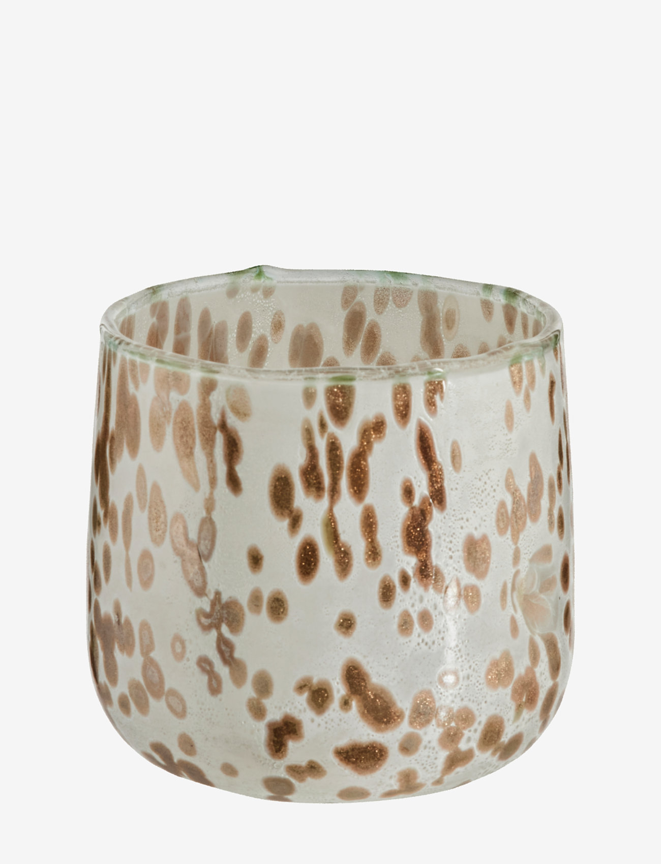 Lene Bjerre - Carrie votive/flower pot - najniższe ceny - white/brown - 0