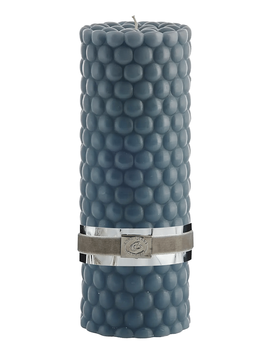 Lene Bjerre - Dotsie pillar candle - kronljus - blue - 0