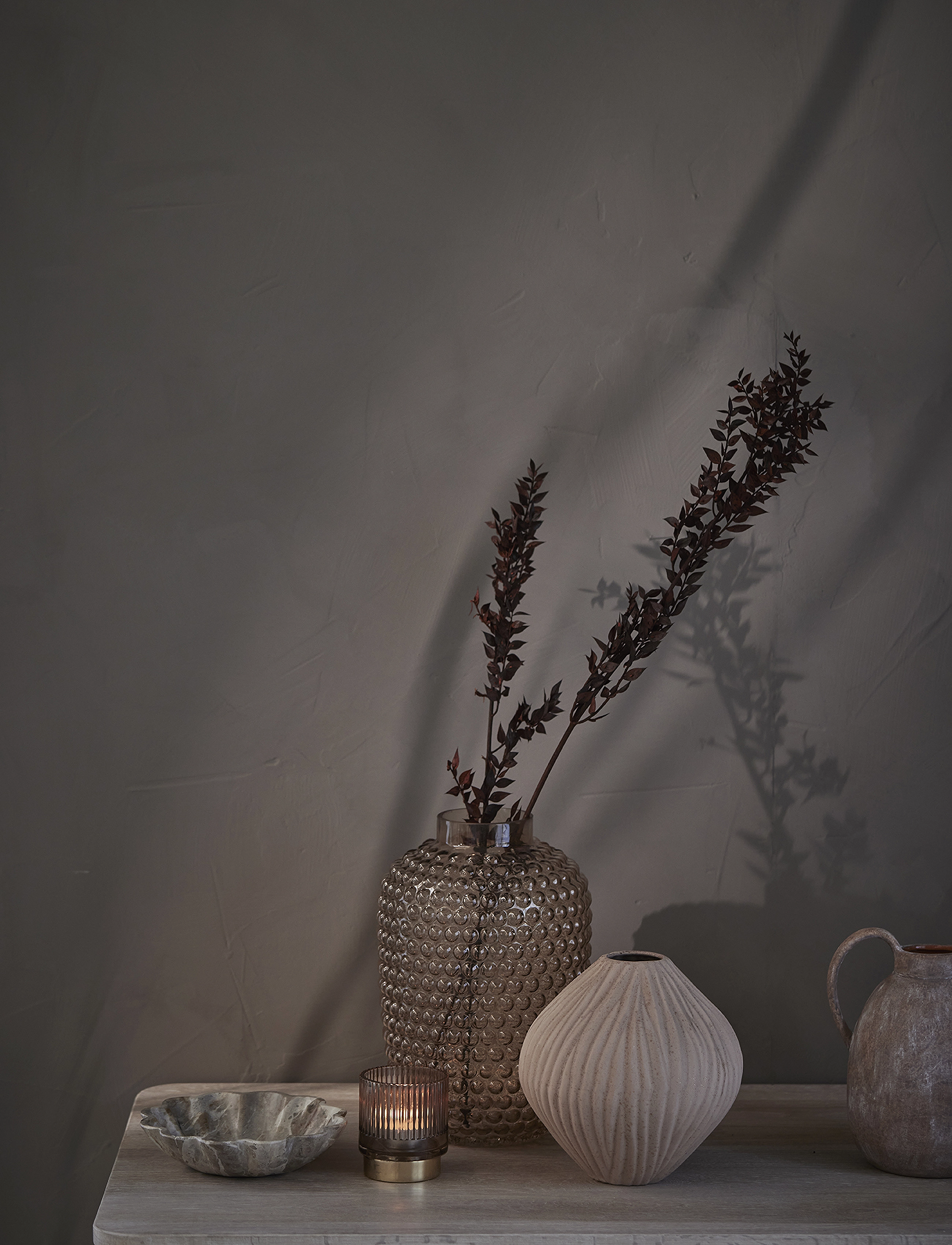 Lene Bjerre Ellia Bowl, Ø 19 cm x 19, Decoration, Beige - Decorative Platters, Homeware