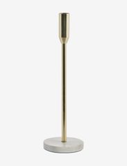 Ellia candlestick H33.5 cm. - WHITE/L. GOLD