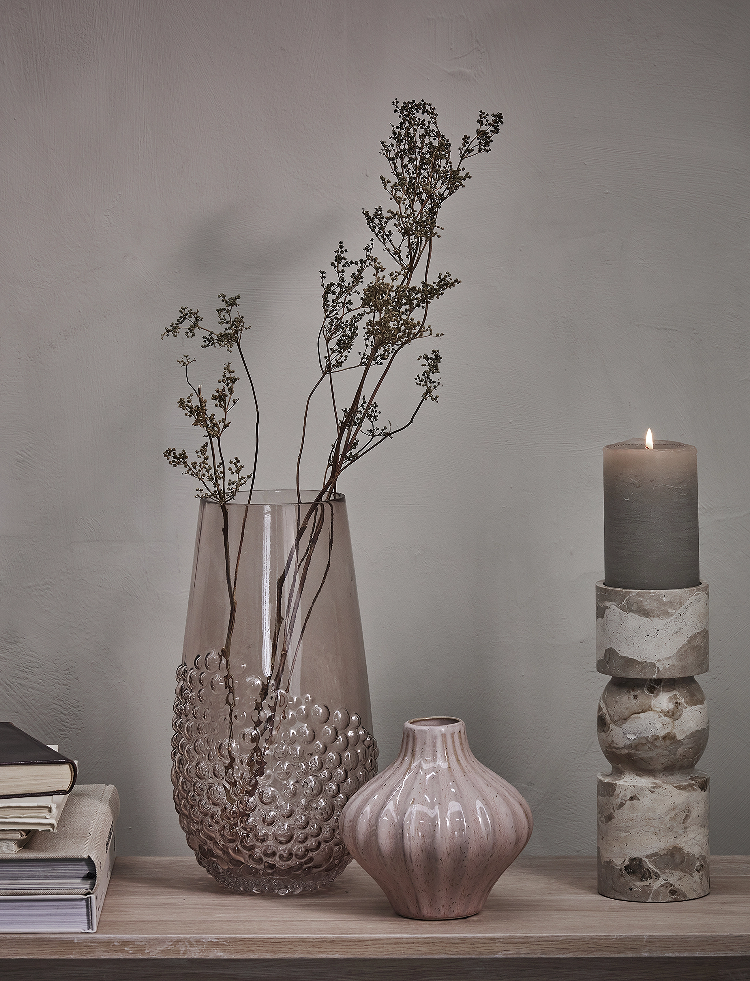 Lene Bjerre - Ellia candlestick - osta hinna alusel - linen - 2