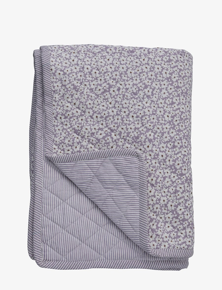 Lene Bjerre - Liberte throw - möbel - lilac/white - 1
