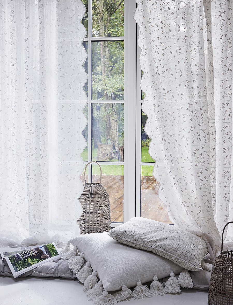 Lene Bjerre - Eloise curtain - fertiggardinen - off white - 0