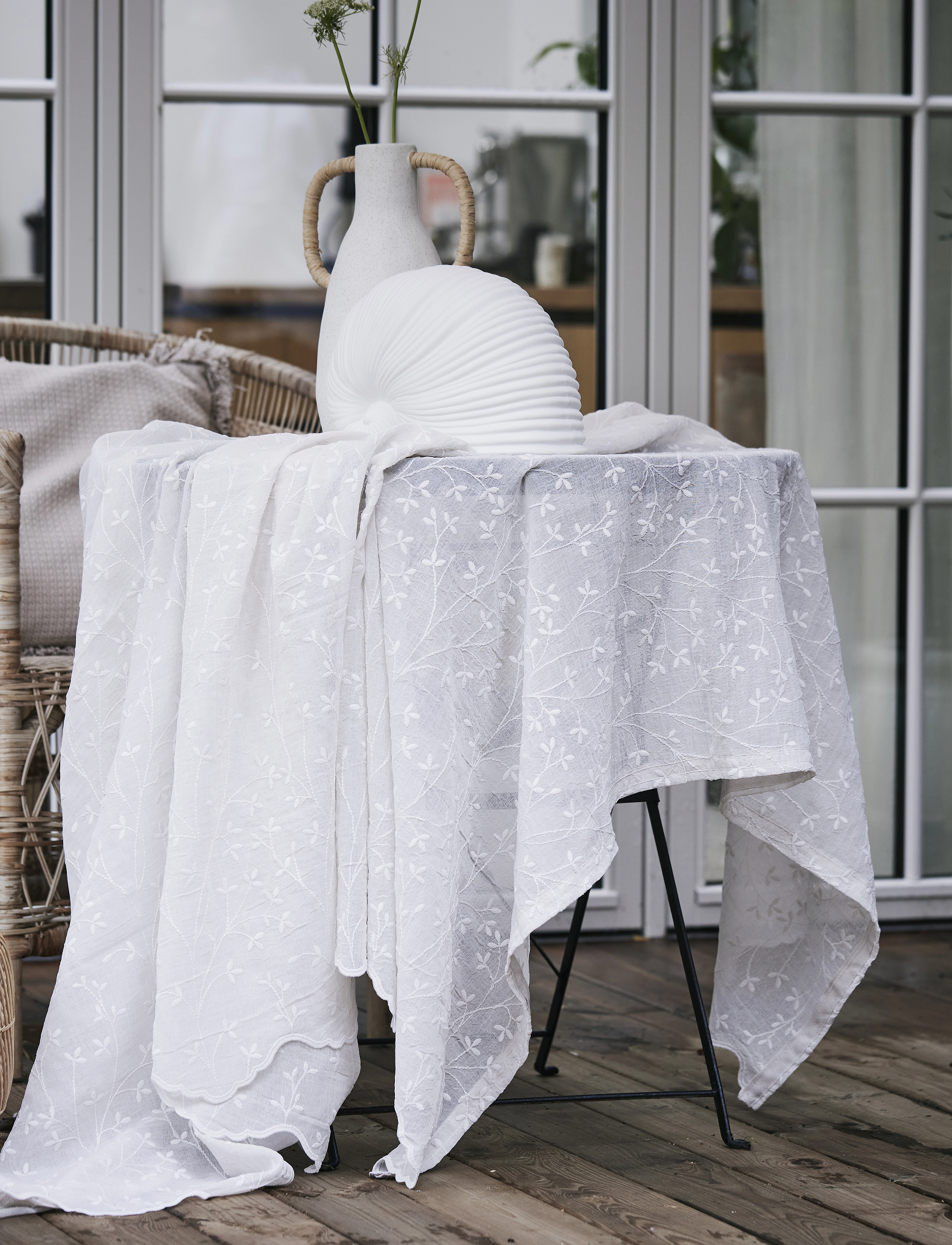 Lene Bjerre Eloise Tablecloth, 320X160, Kitchen Textiles, Blau - Tablecloths & Table Runners, Homeware