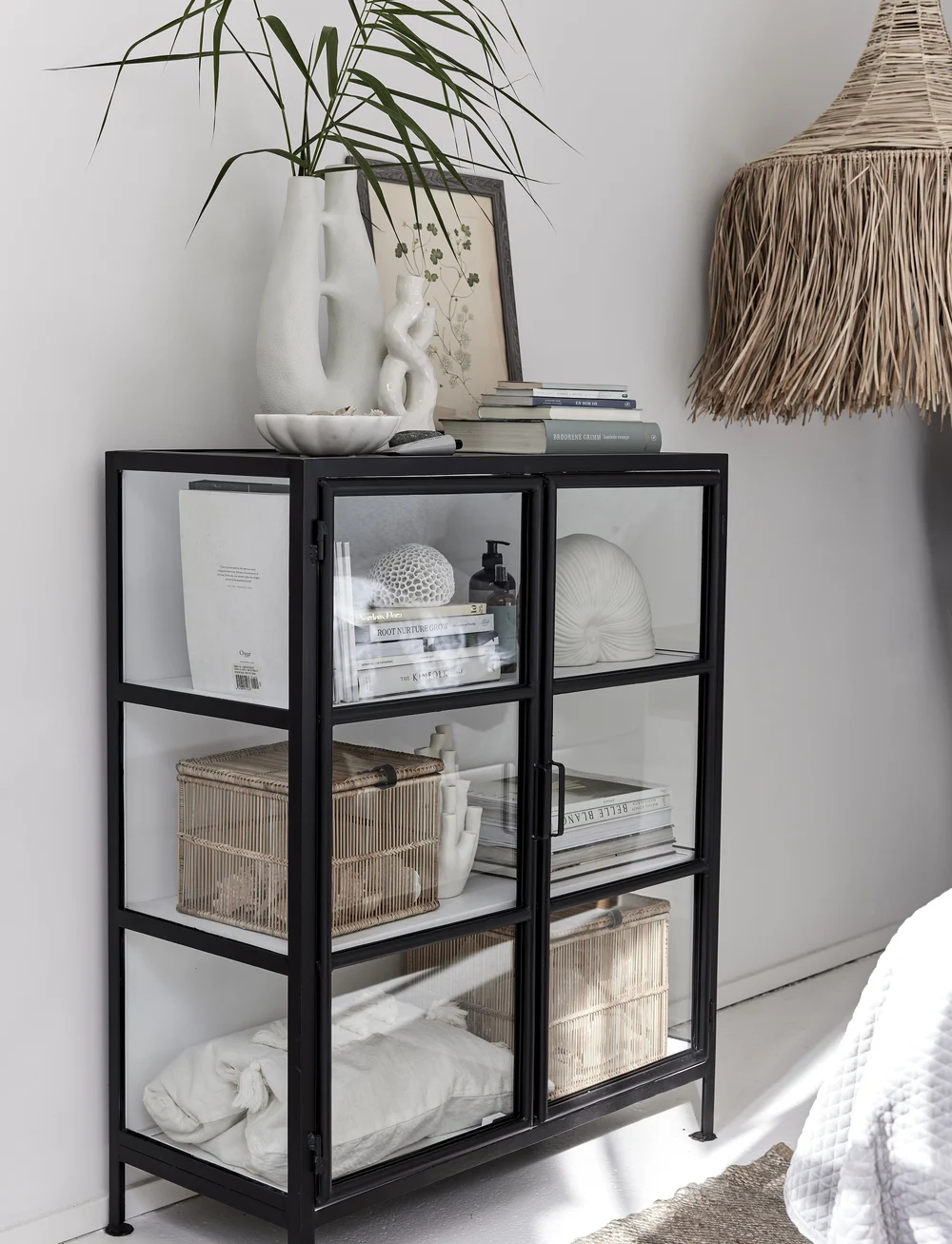 Lene Bjerre - Strissie rug - puuvillased vaibad & kaltsuvaip - grey/nature - 1