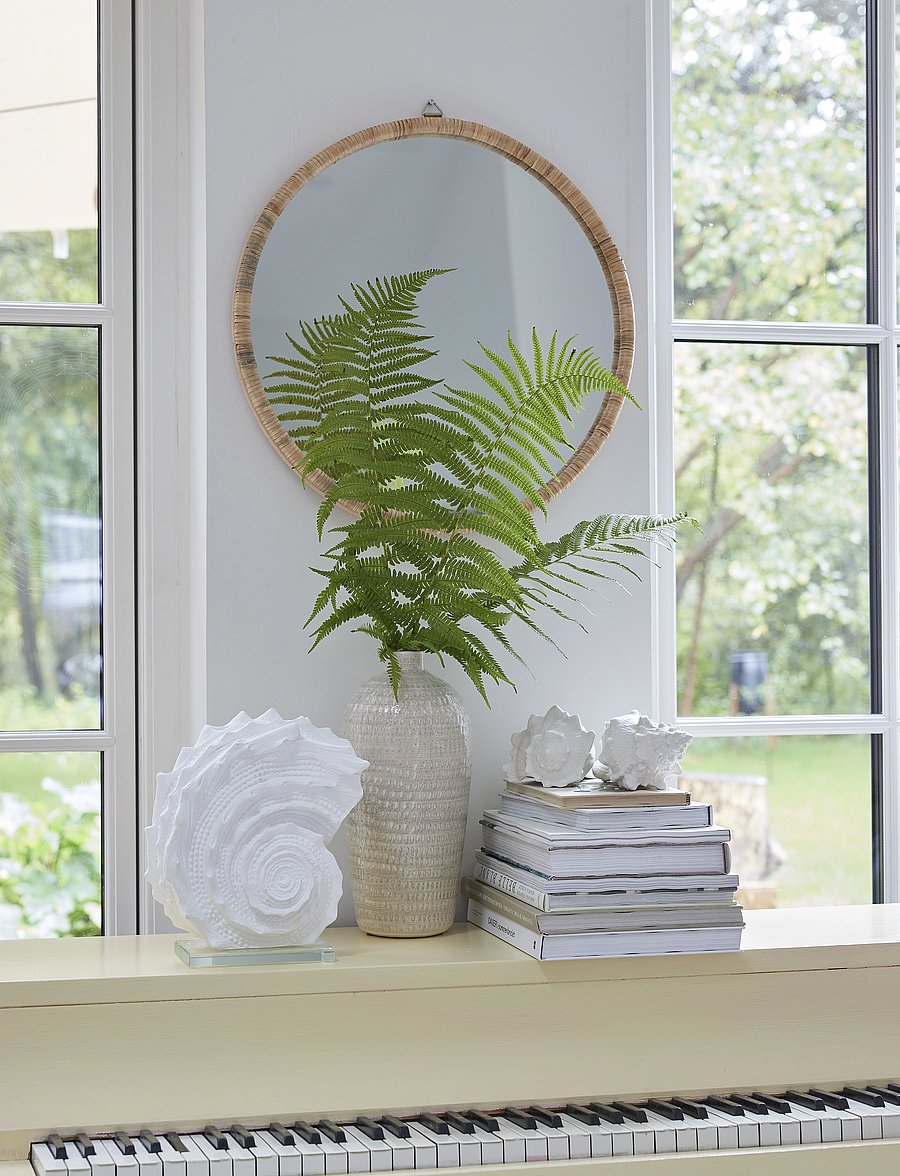 Lene Bjerre - Riselle mirror - Ümmargused peeglid - nature - 0