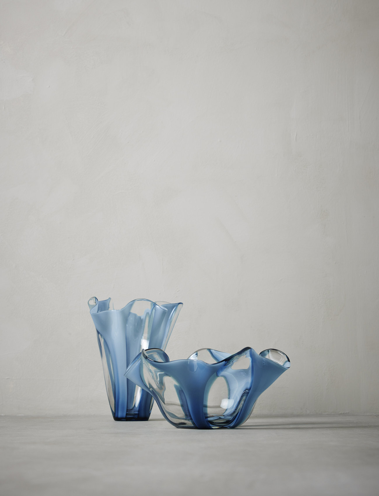 Lene Bjerre - Domia decoration bowl - blue/clear - 1