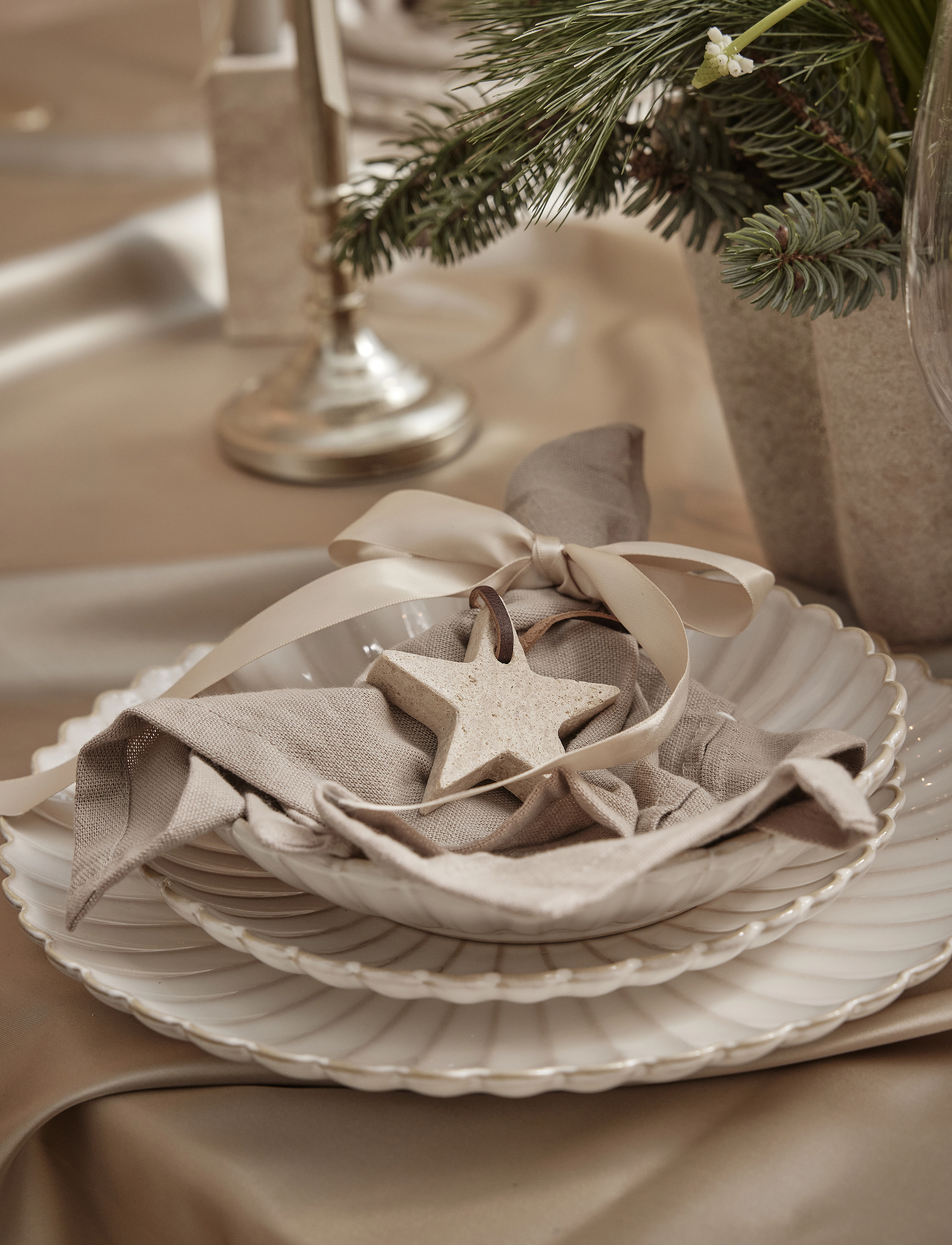 Lene Bjerre - Camille dinner plate - speiseteller - off white - 5